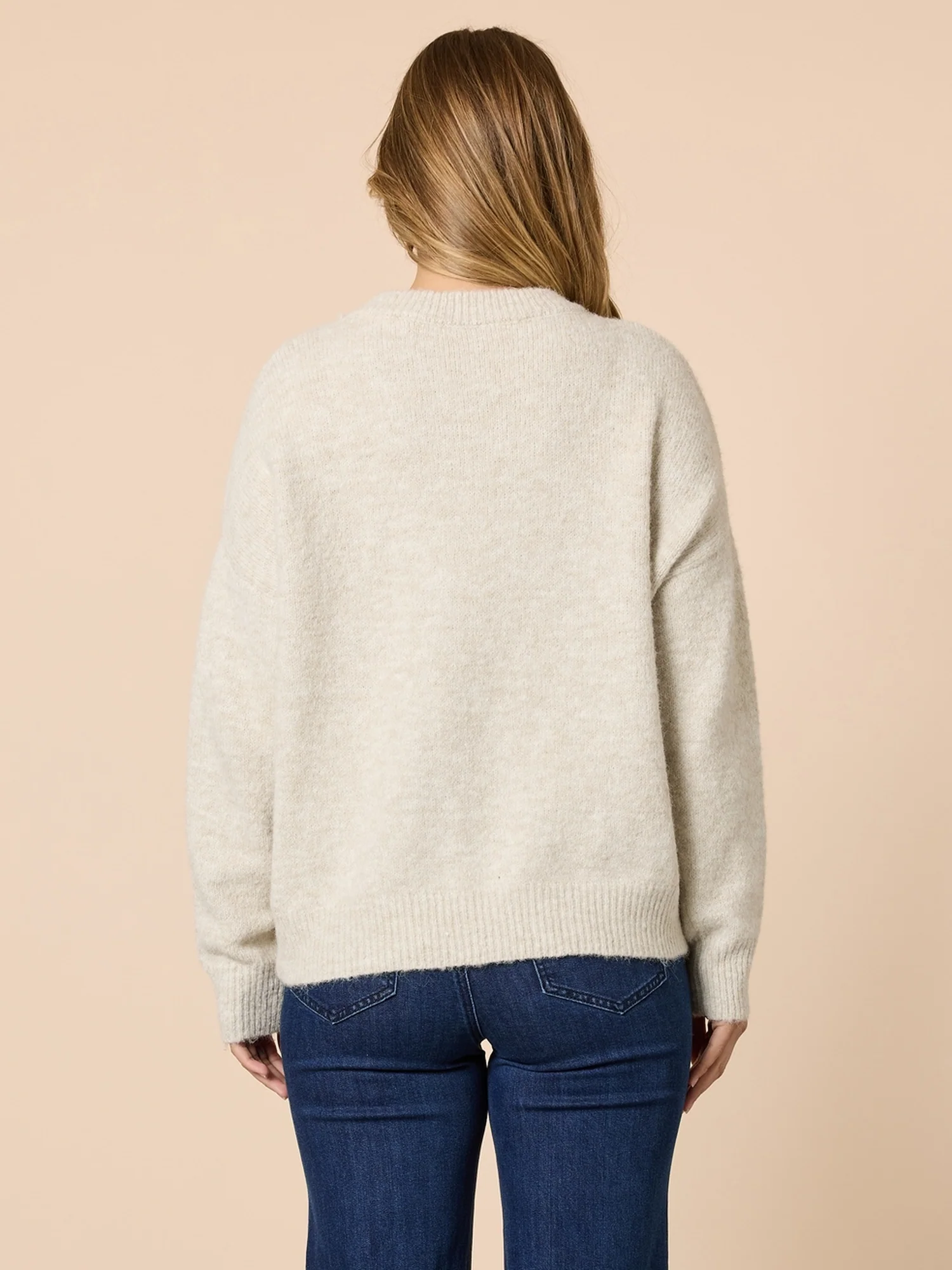 Love Amour Sequin Knit Jumper - Natural - Image 5