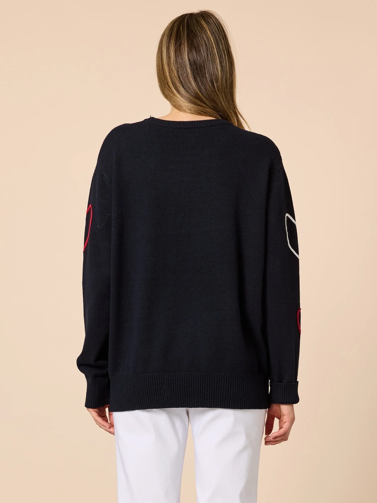 Love Me Hearts Knit - Navy - Image 6