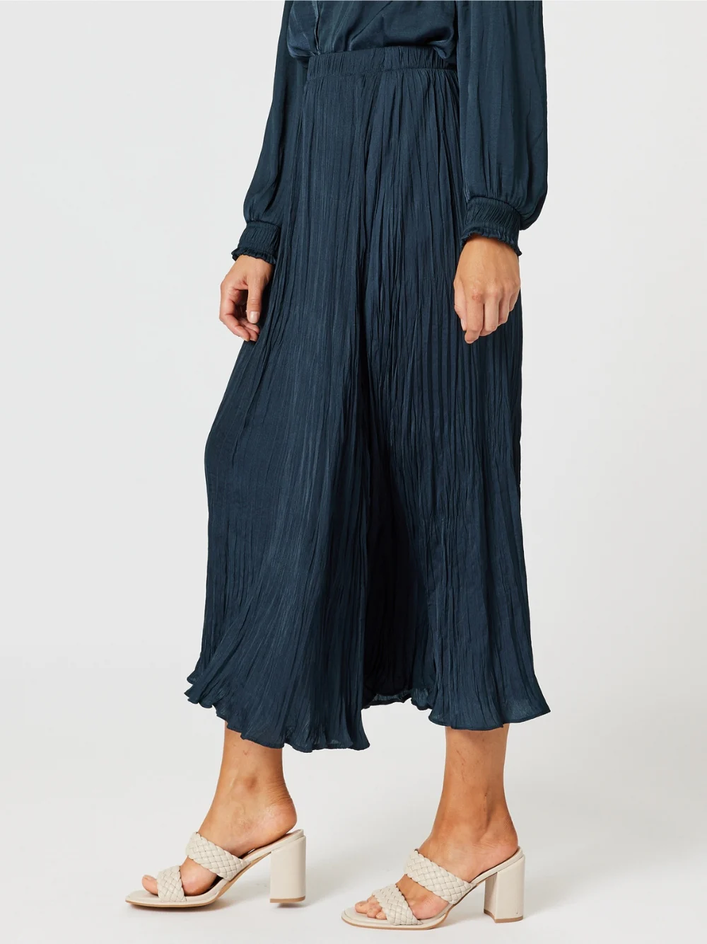 Luxe Crushed Skirt - Midnight - Image 3