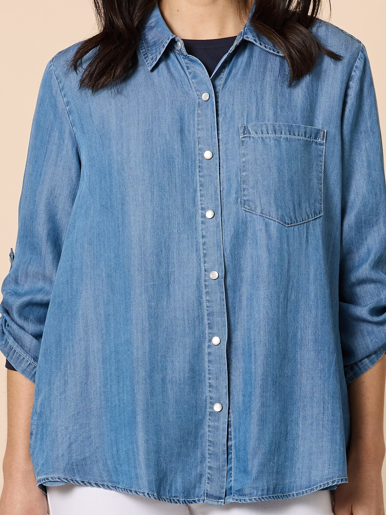 Macy Shirt - Denim - Image 6