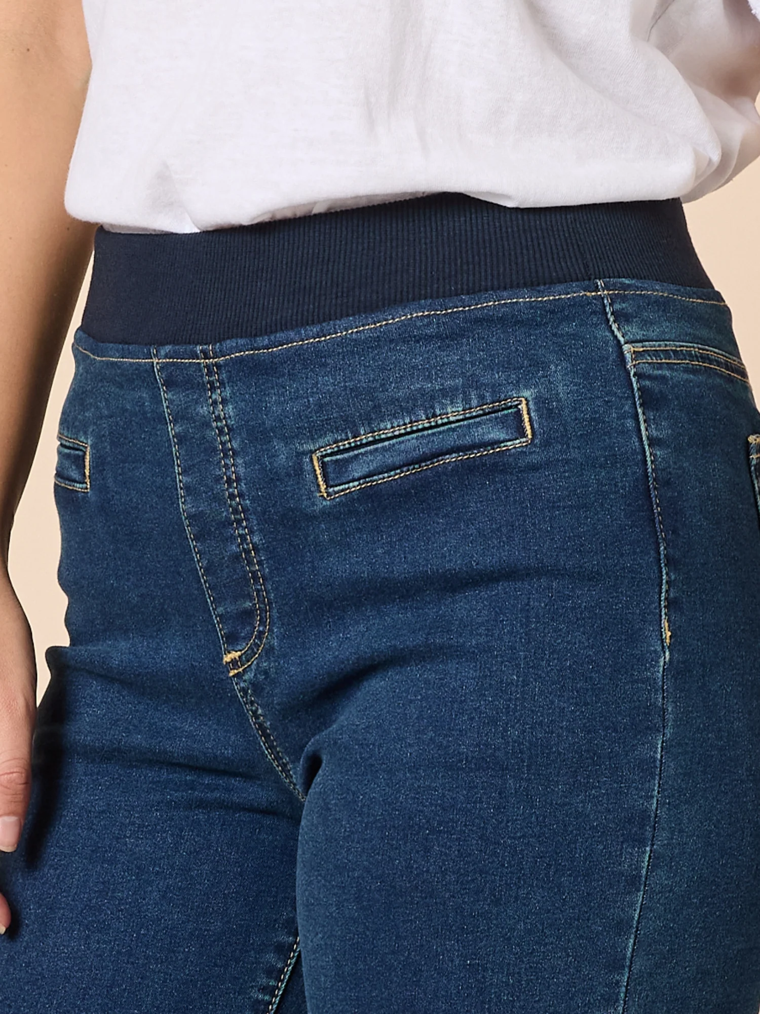 Maddy High Rise Wide Leg Jean - Dark Denim - Image 3