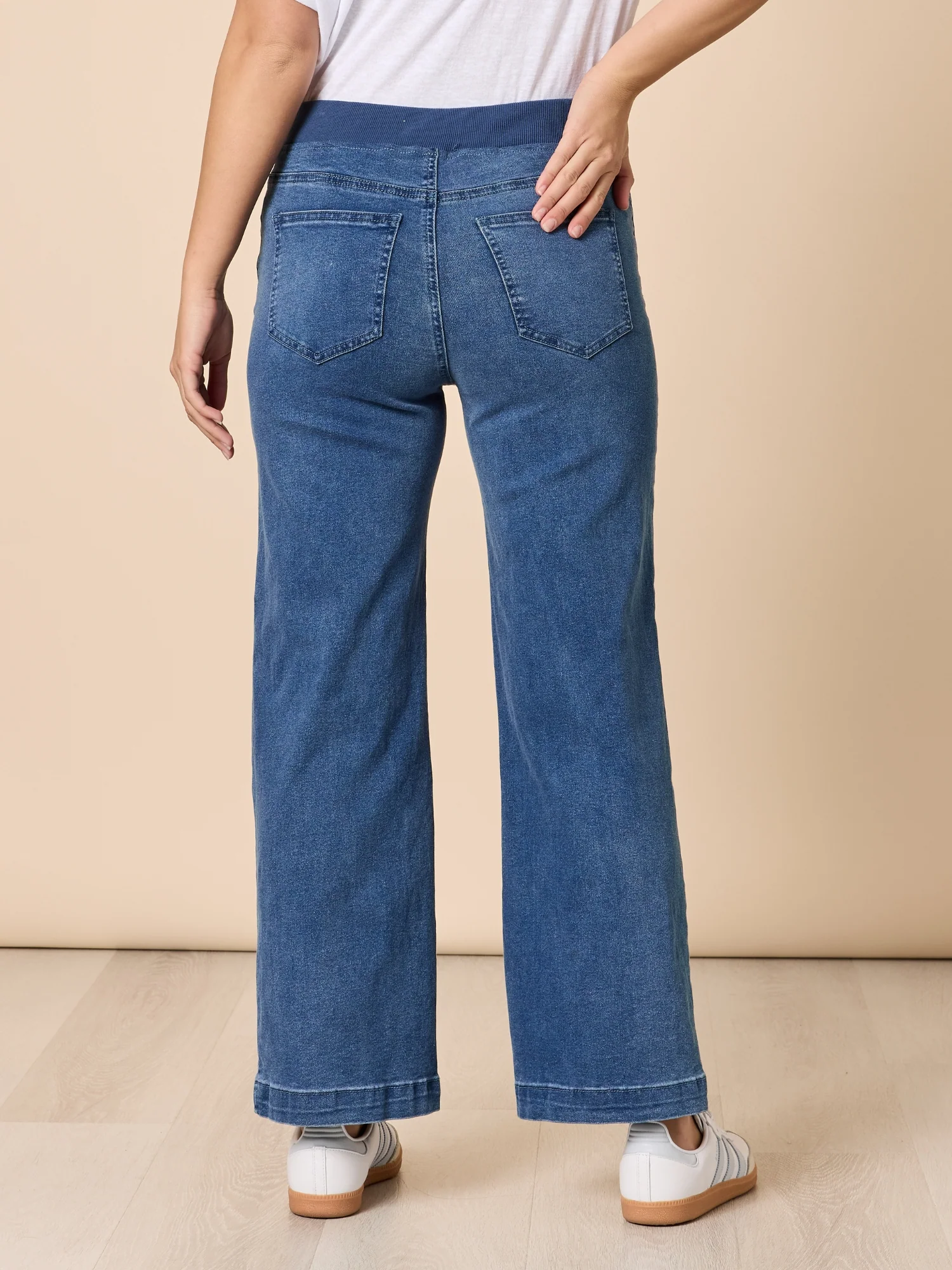 Maddy High Rise Wide Leg Jean - Denim - Image 5