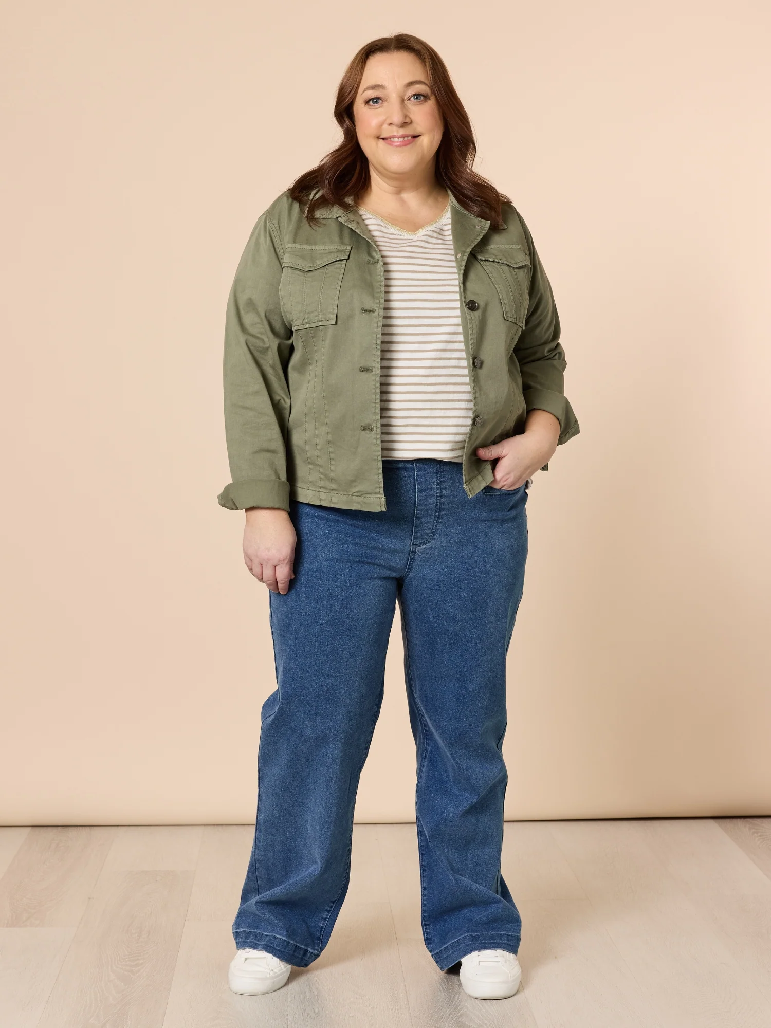 Maddy High Rise Wide Leg Jean - Denim - Image 6