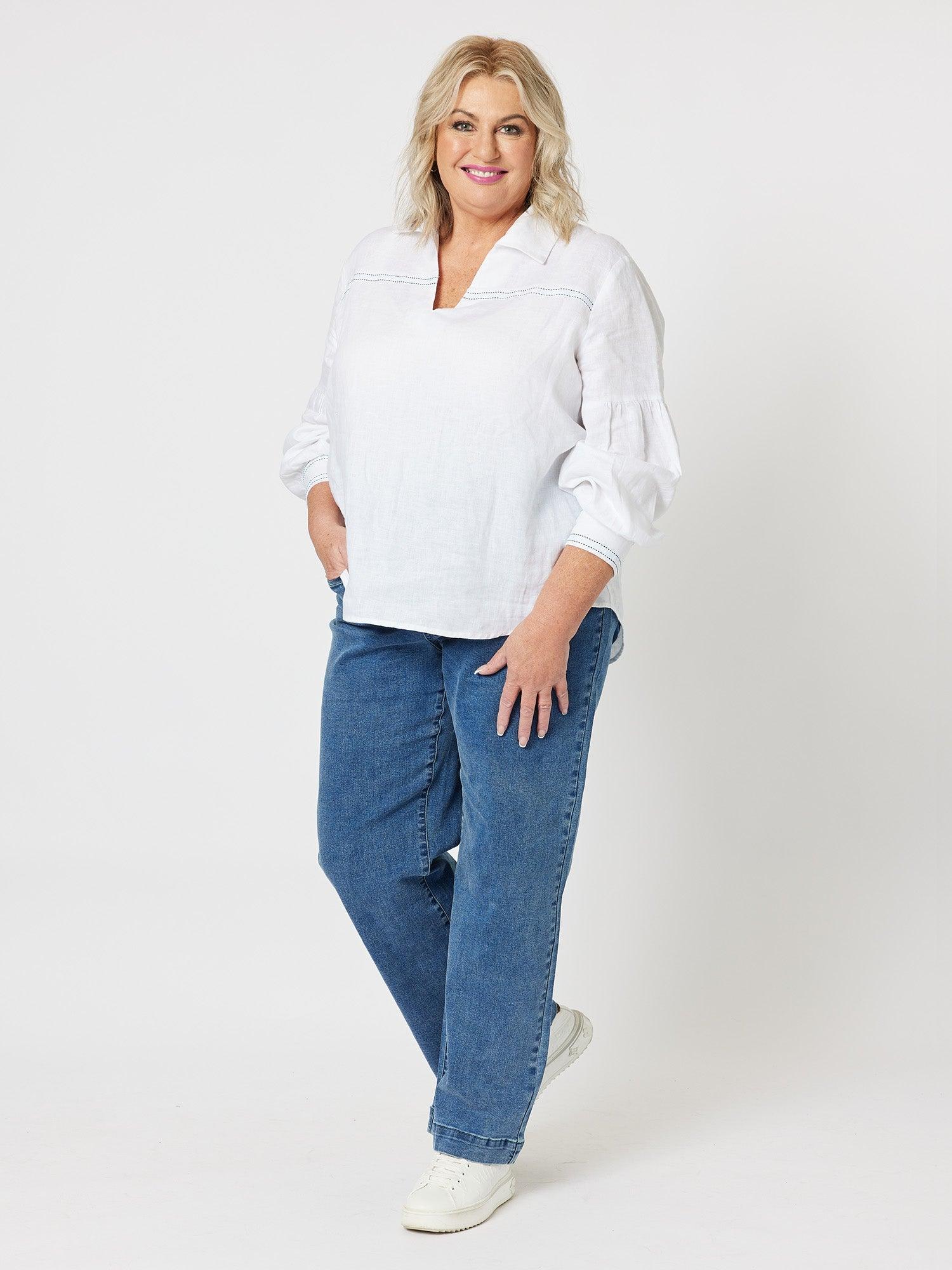 Maddy High Rise Wide Leg Jean - Denim - Image 8
