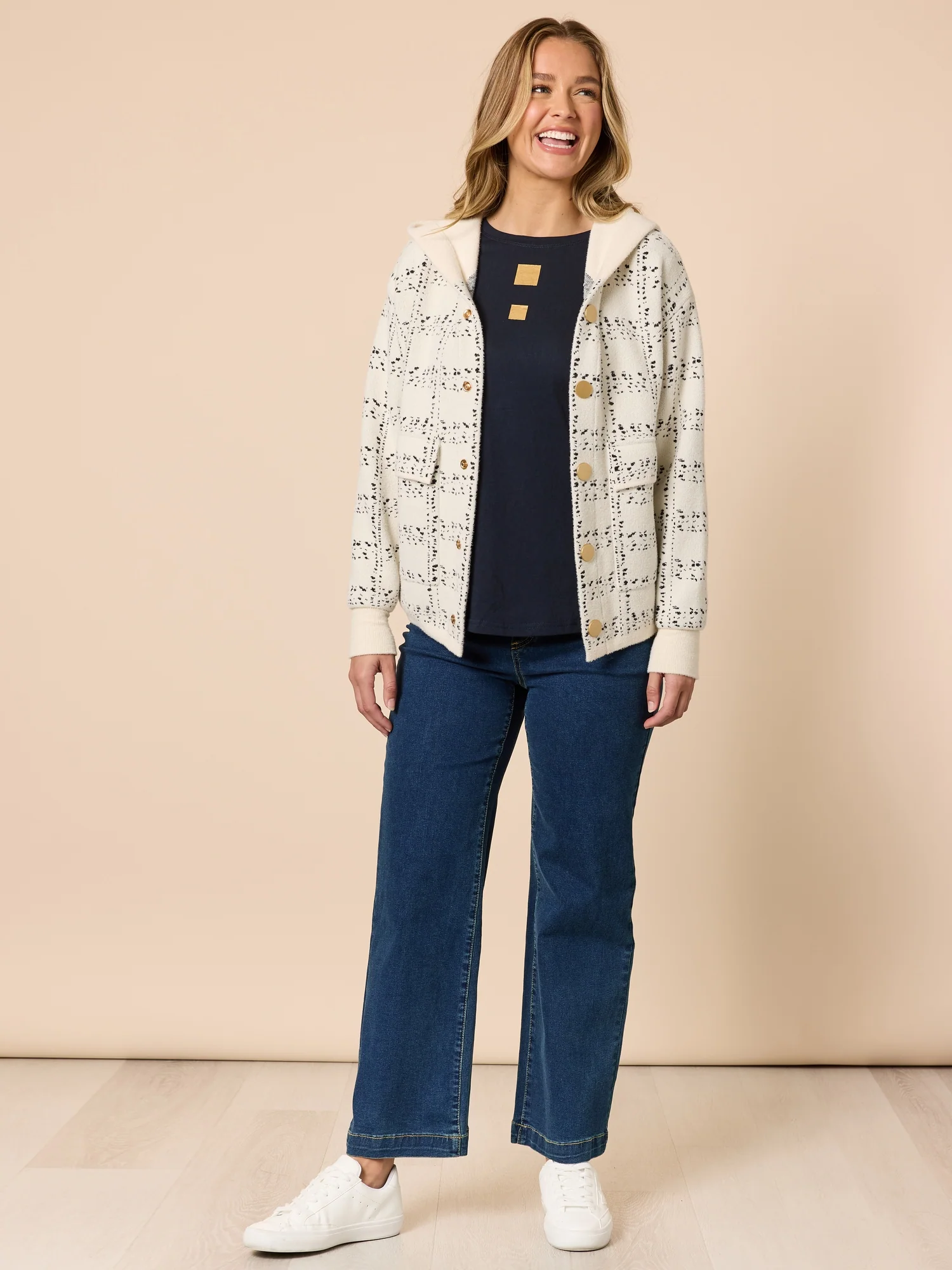 Mademoiselle Print Jacket - Ivory - Image 2