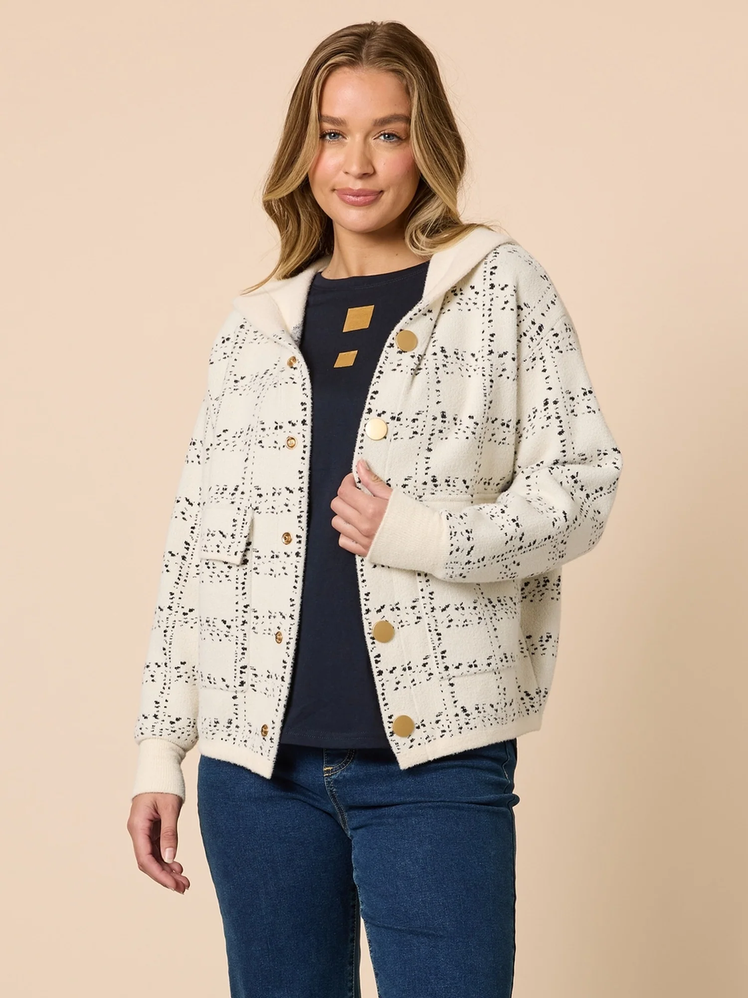Mademoiselle Print Jacket - Ivory - Image 5