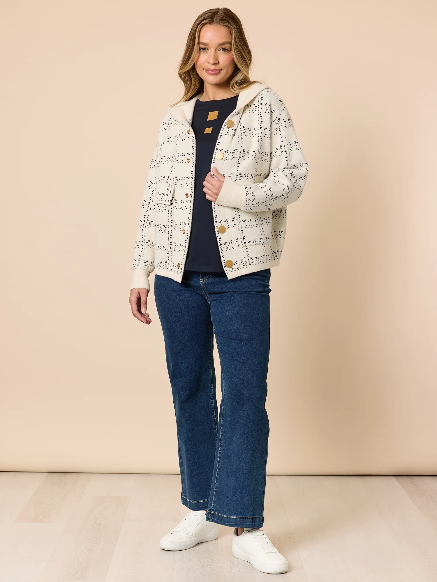 Mademoiselle Print Jacket - Ivory - Image 7
