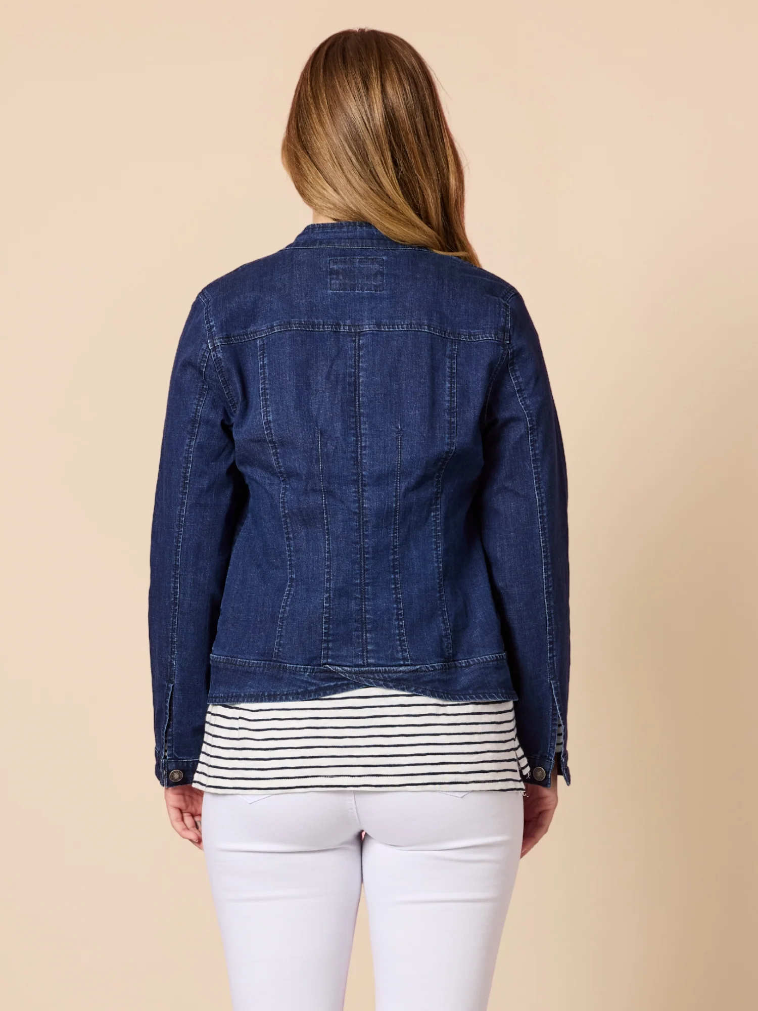 Maggie Denim Jacket - Dark Denim - Image 5