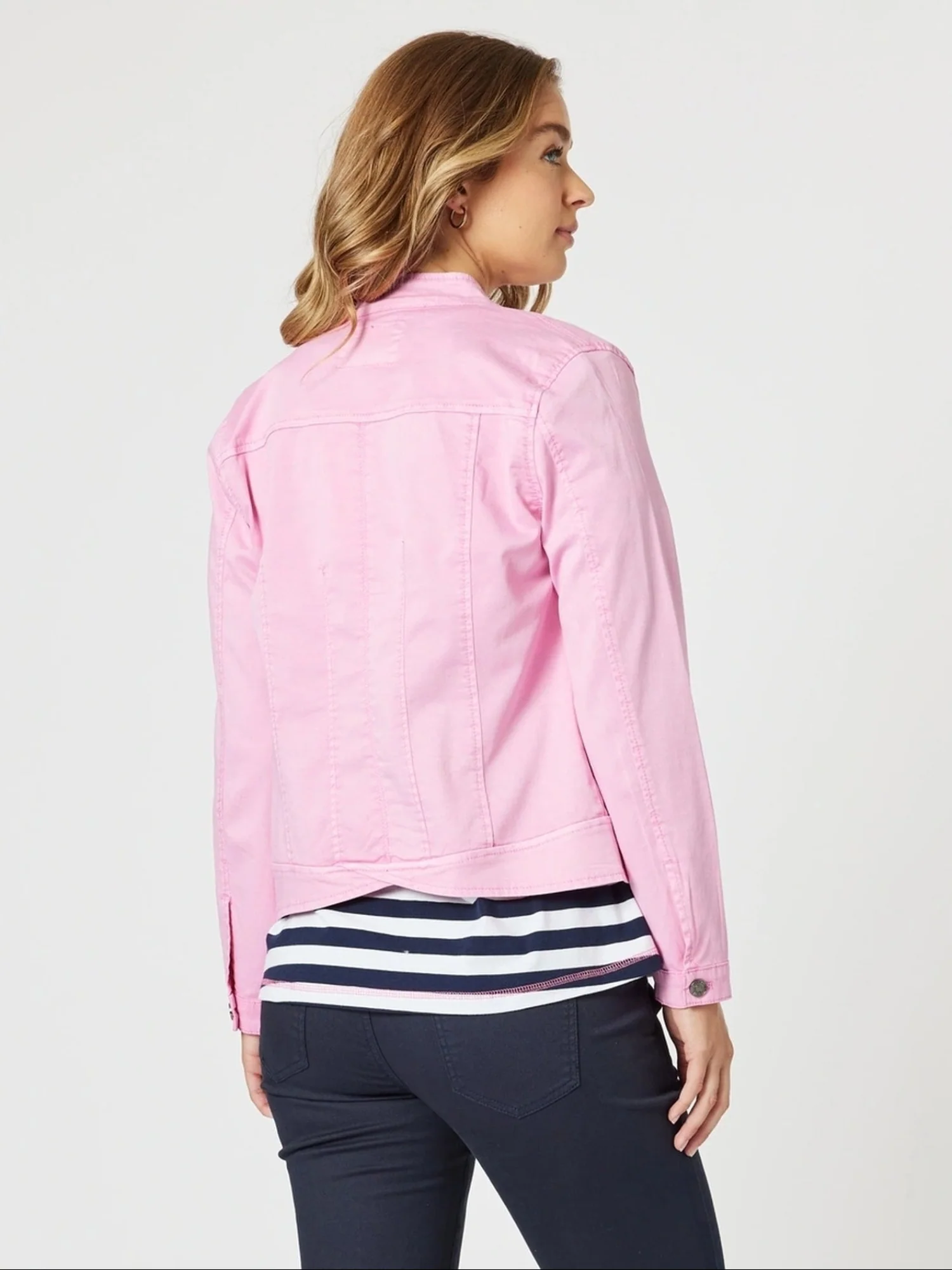 Maggie Denim Jacket - Flamingo - Image 4