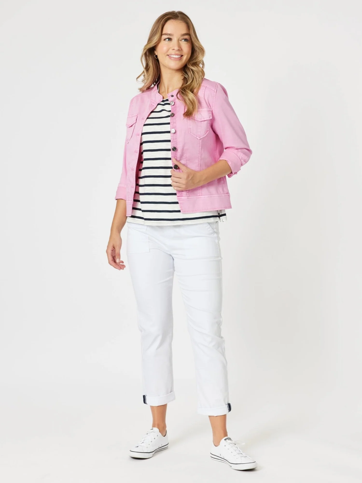 Maggie Denim Jacket - Flamingo - Image 7