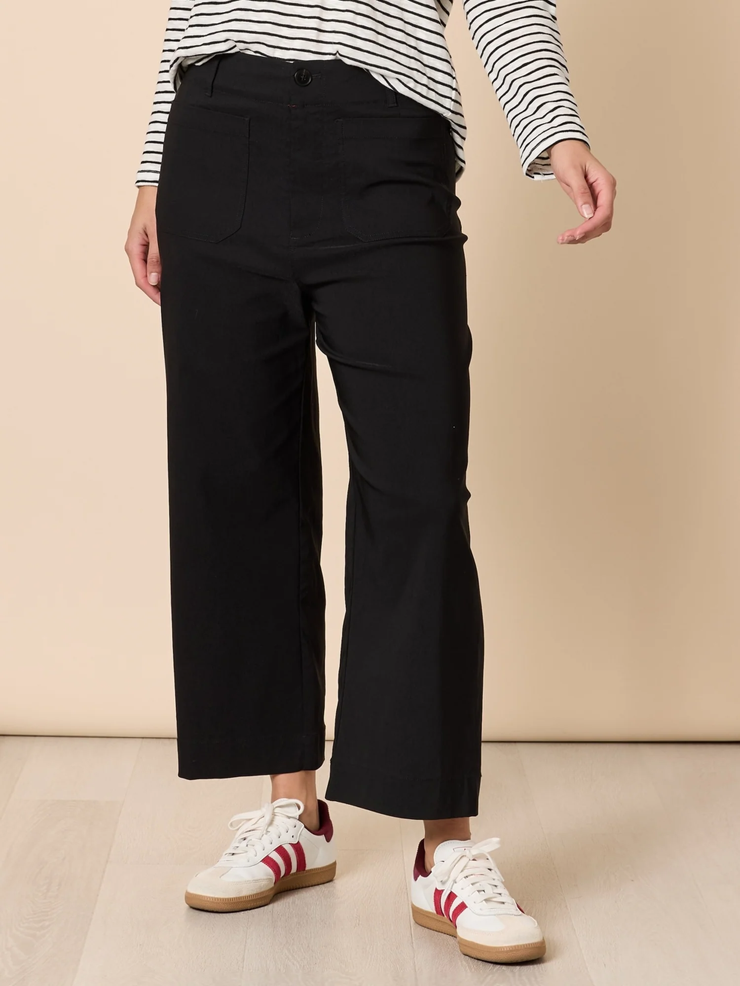 Marine Wide Leg Pant - Black
