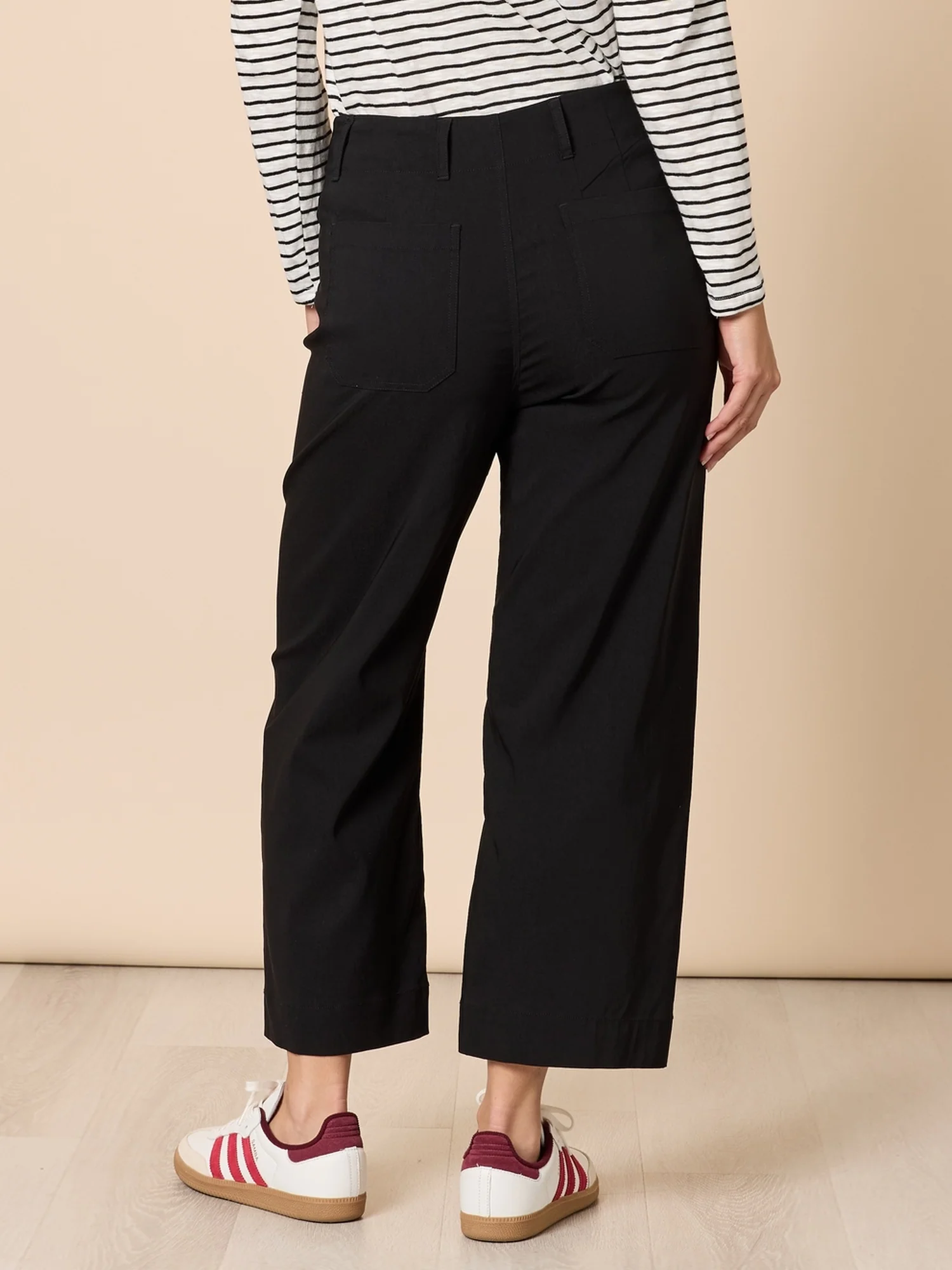 Marine Wide Leg Pant - Black - Image 4