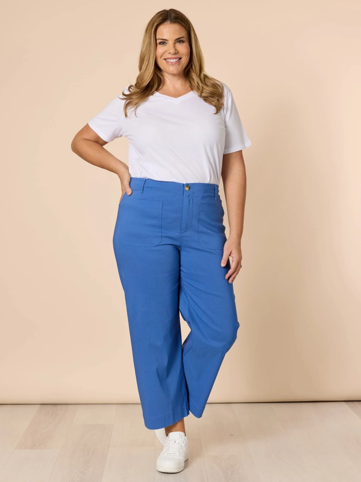 Marine Wide Leg Pant - Blue - Image 2