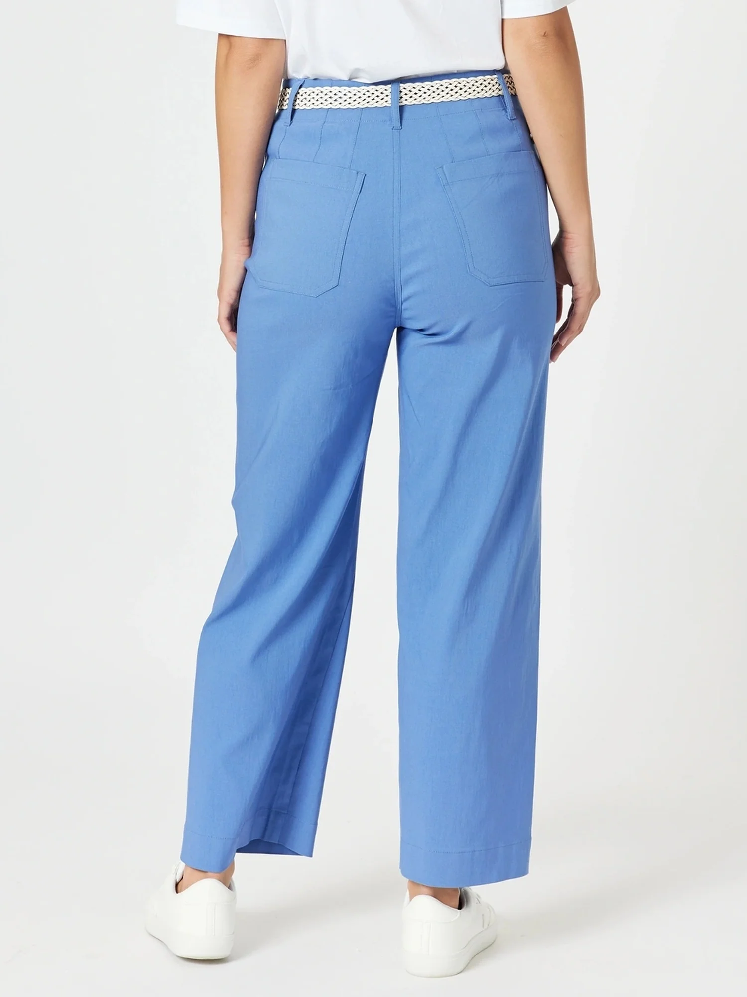 Marine Wide Leg Pant - Blue - Image 5