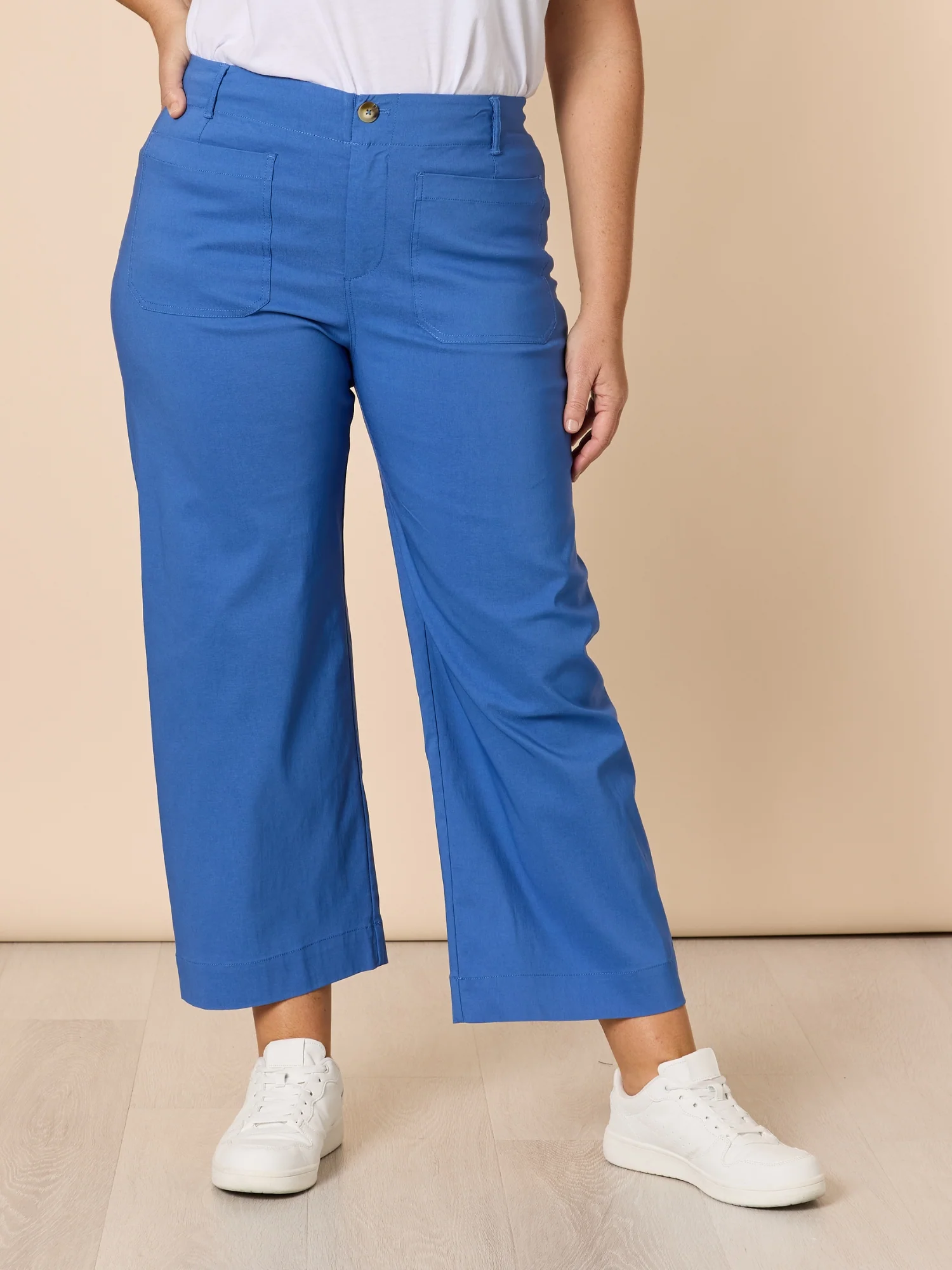 Marine Wide Leg Pant - Blue - Image 6