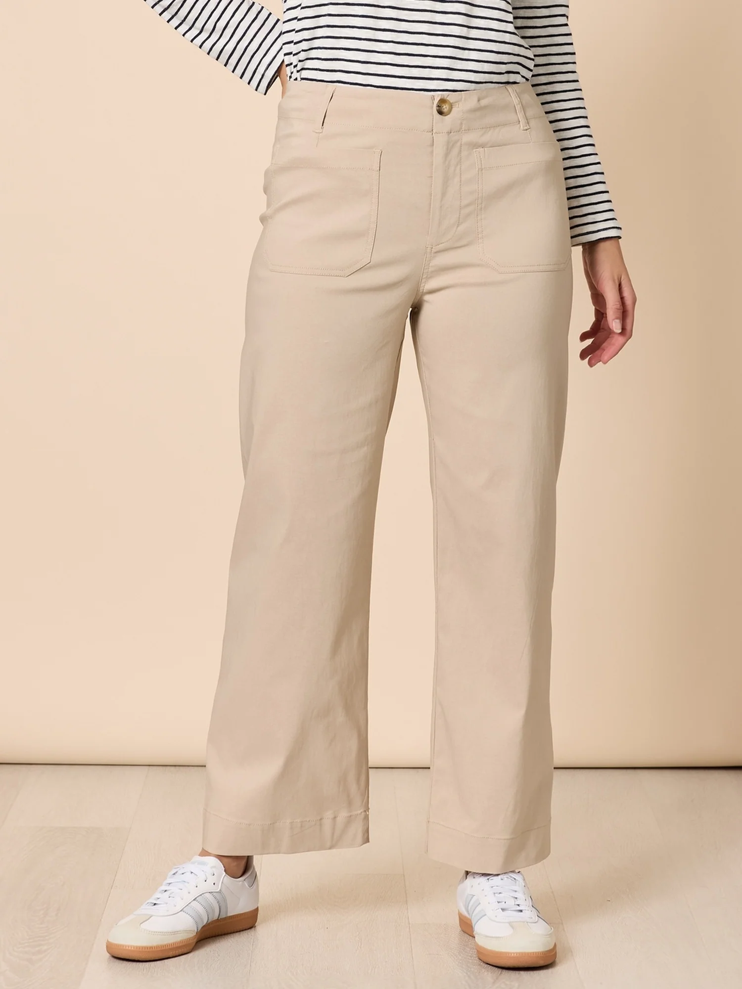 Marine Wide Leg Pant - Natural