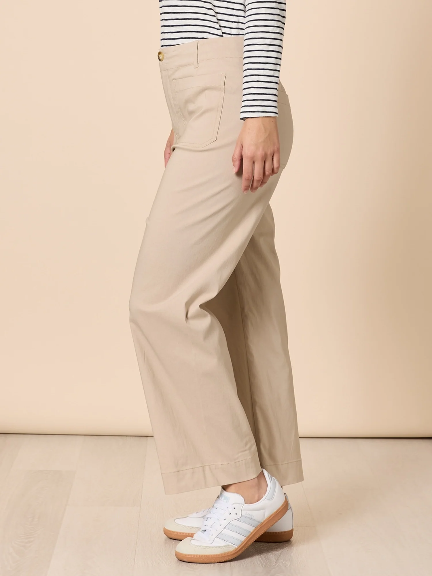 Marine Wide Leg Pant - Natural - Image 3