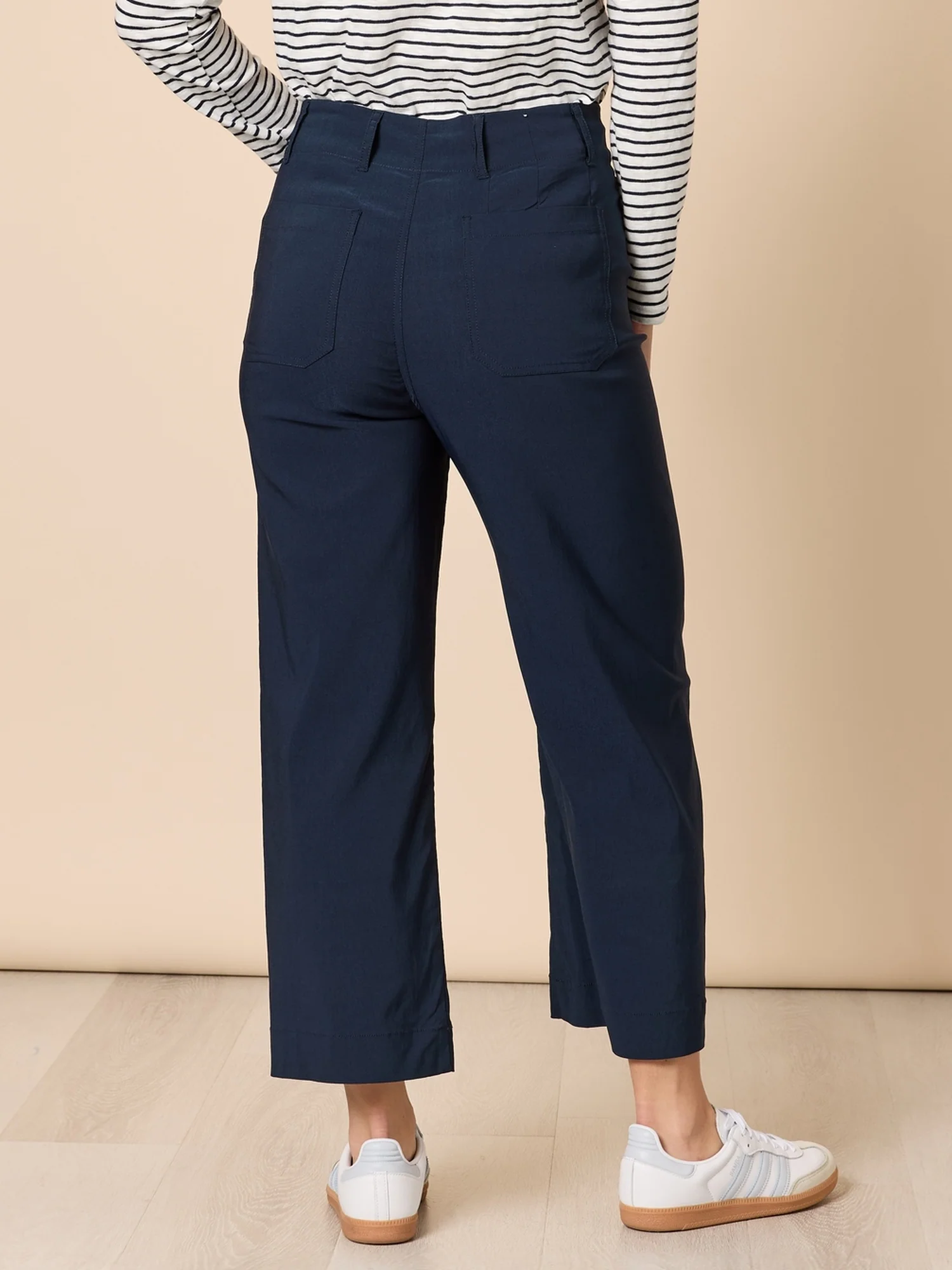 Marine Wide Leg Pant - Navy - Image 4