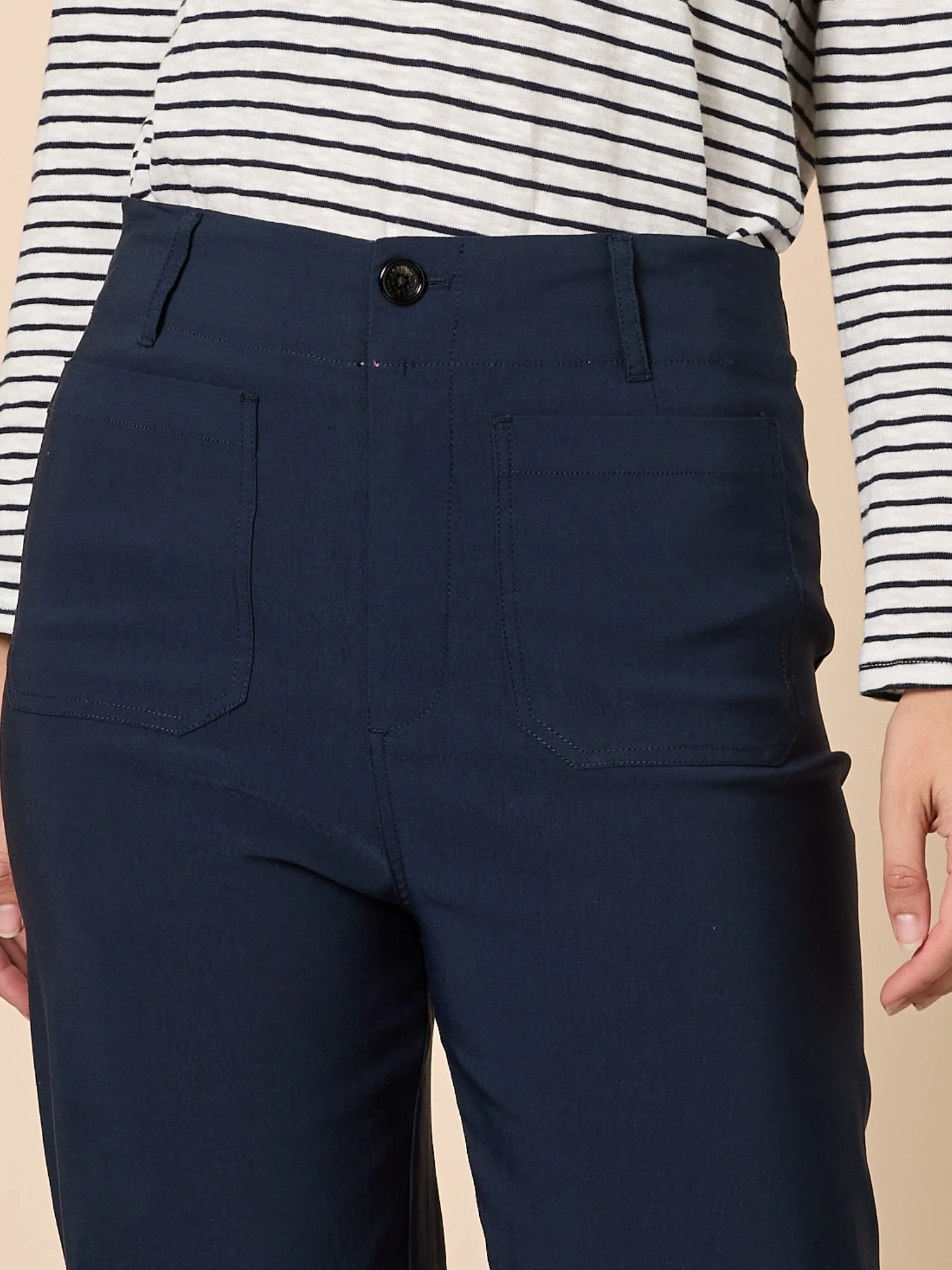 Marine Wide Leg Pant - Navy - Image 5