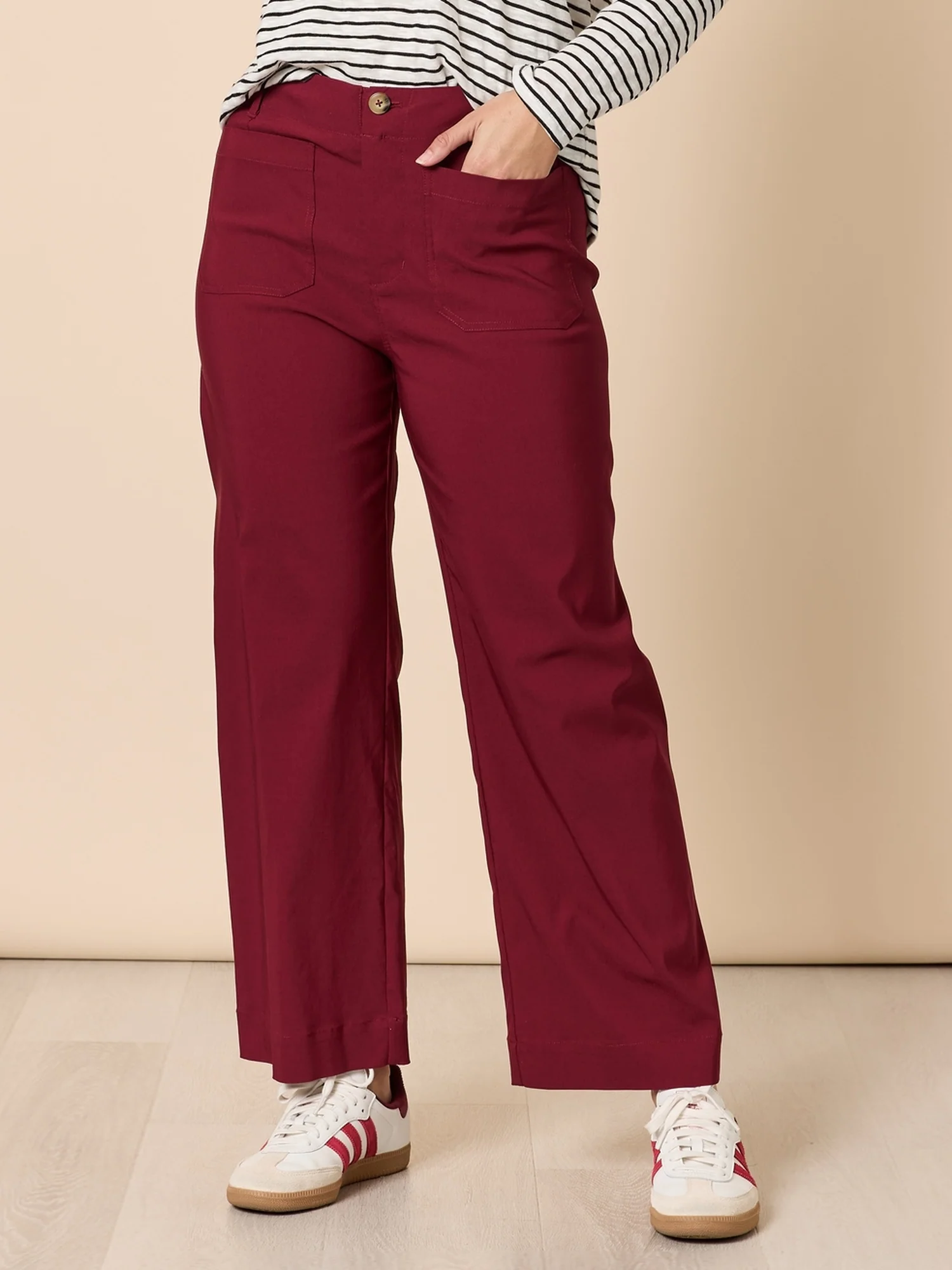 Marine Wide Leg Pant - Shiraz