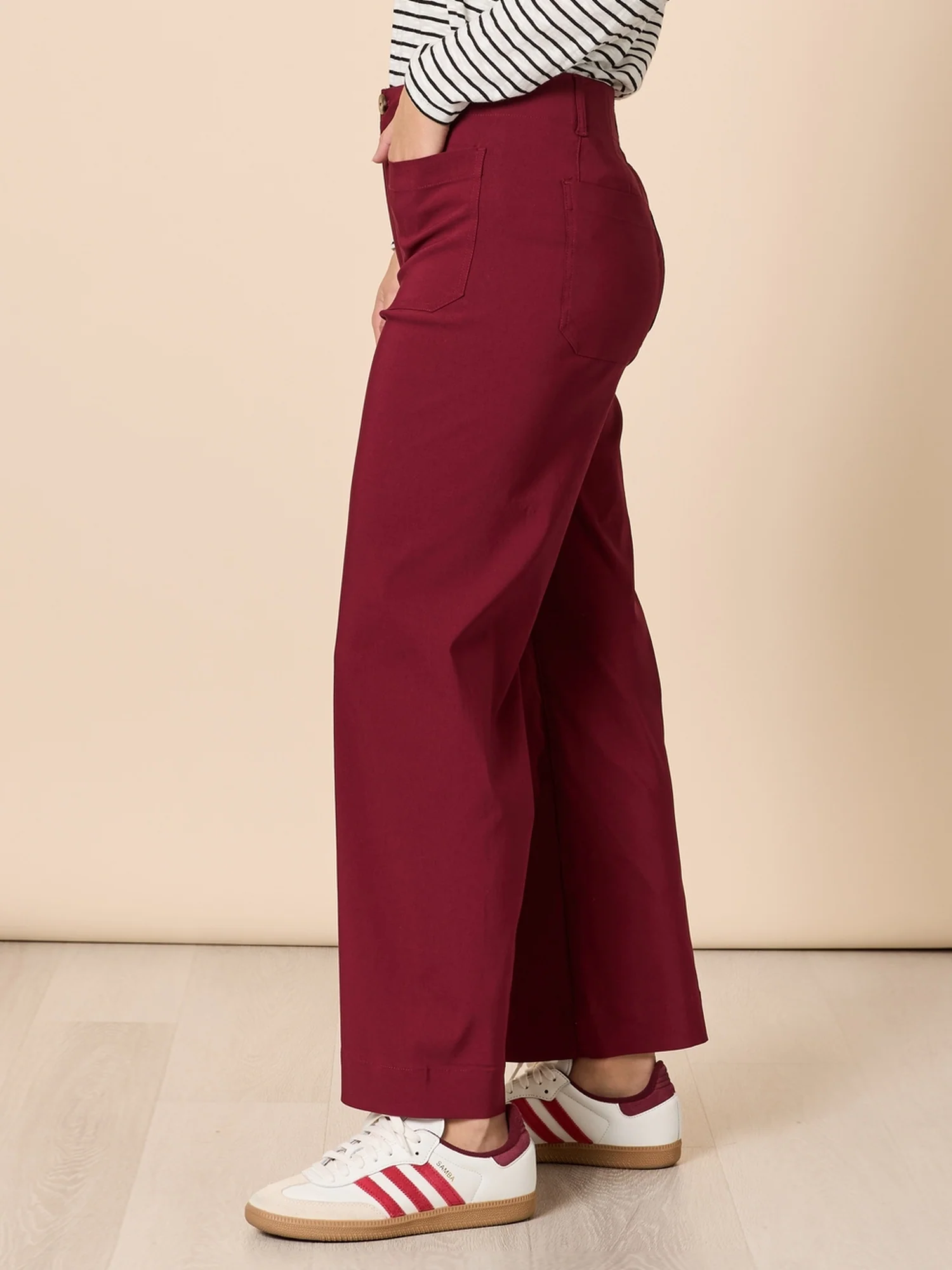 Marine Wide Leg Pant - Shiraz - Image 3