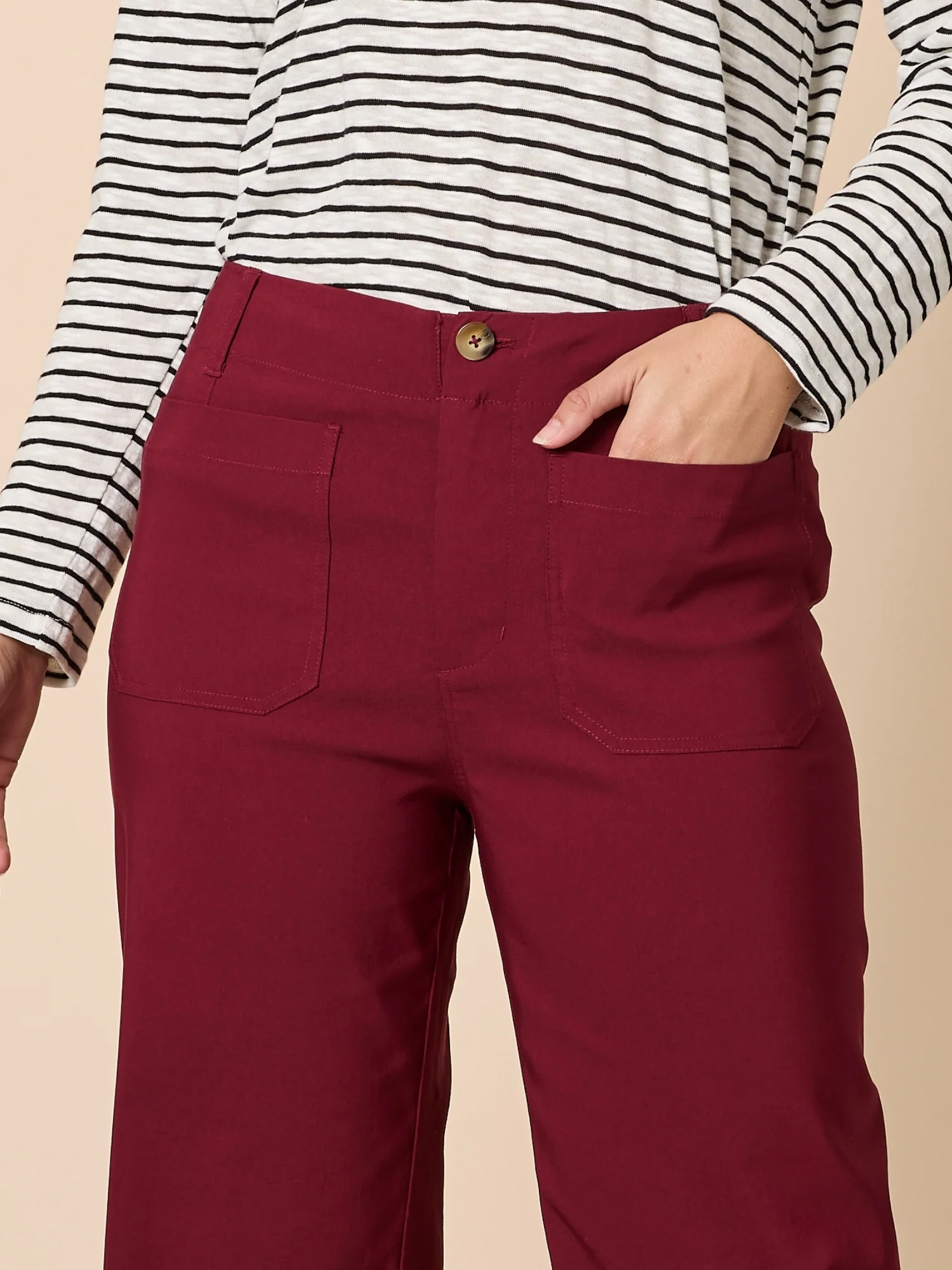 Marine Wide Leg Pant - Shiraz - Image 5