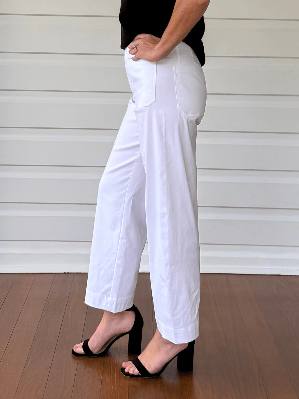 Marine Wide Leg Pant - White - Image 6