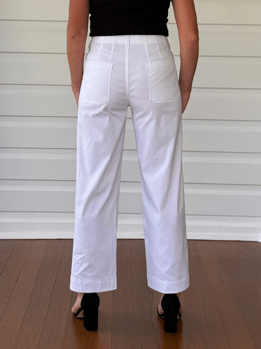 Marine Wide Leg Pant - White - Image 7