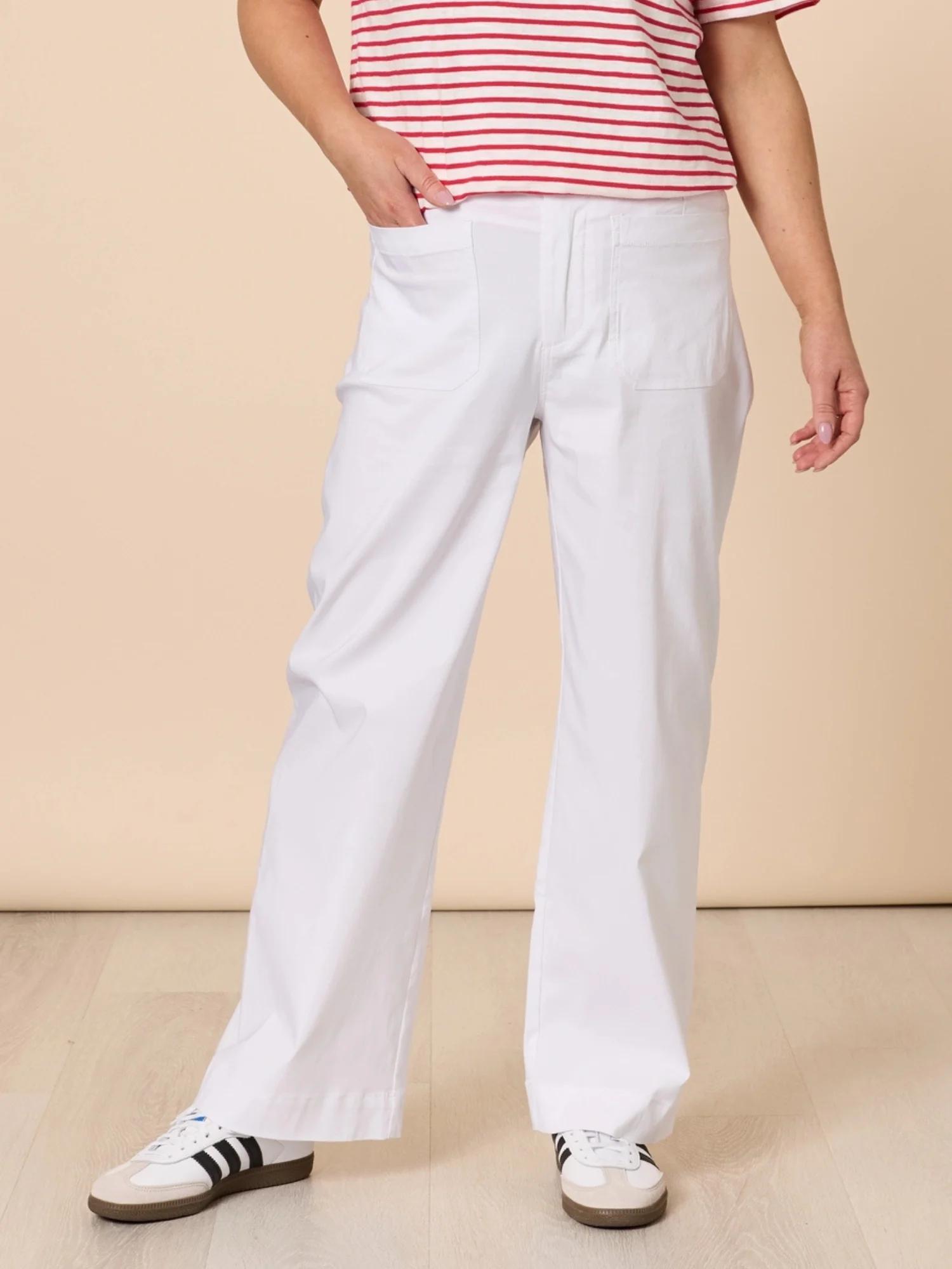 Marine Wide Leg Pant - White - Image 8