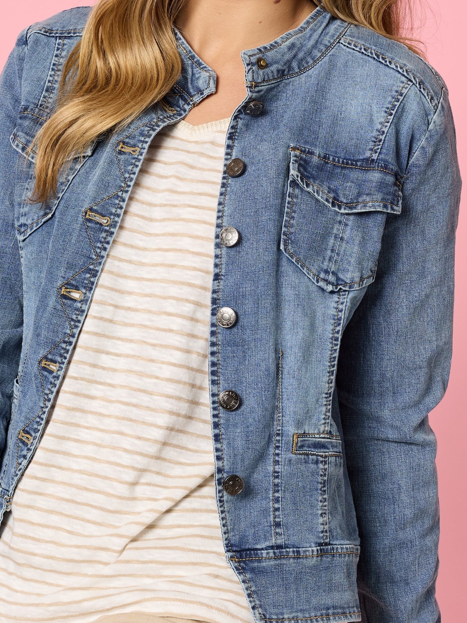 Maggie Denim Jacket - Denim - Image 5