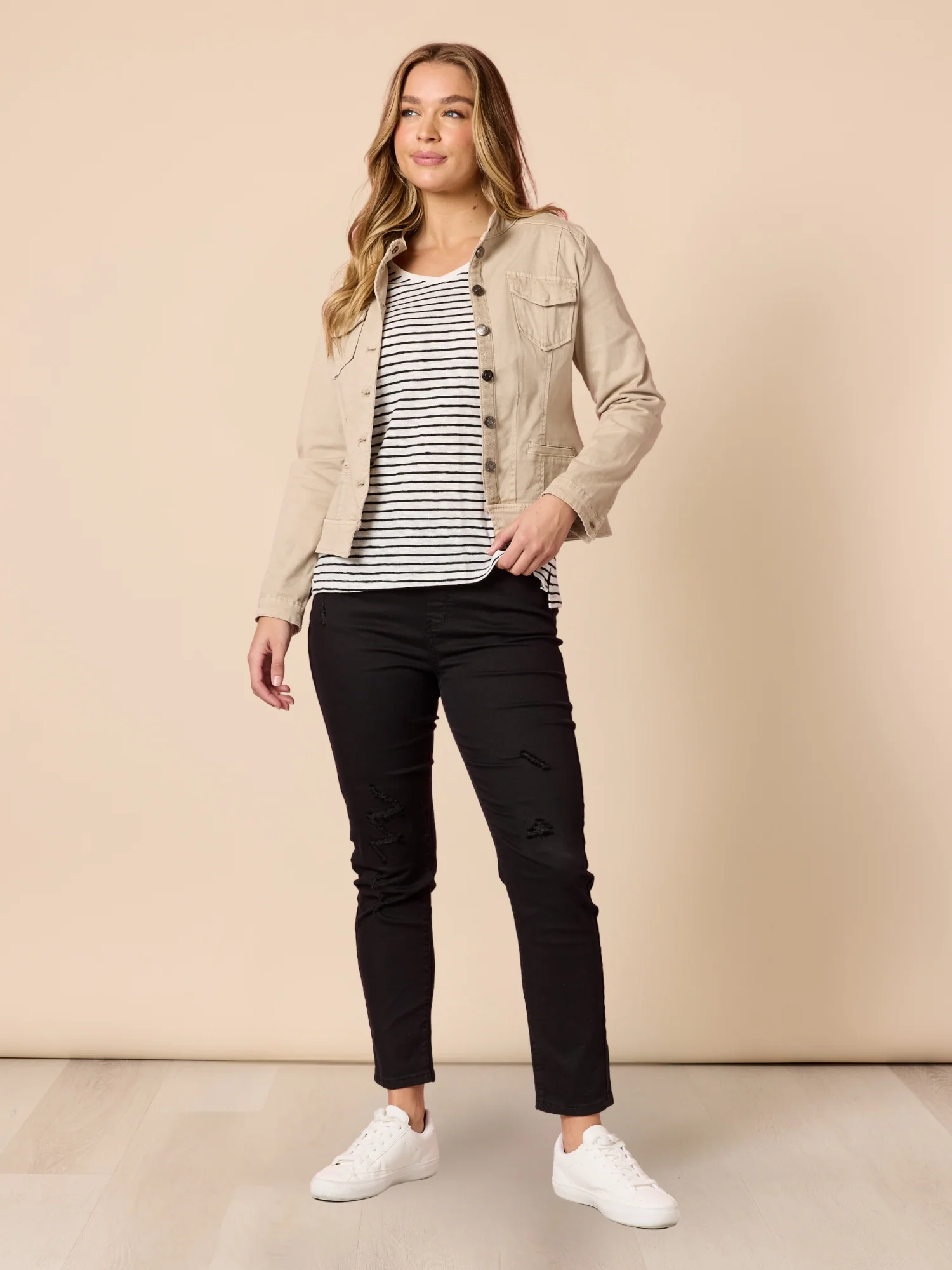 Maggie Denim Jacket - Natural - Image 7