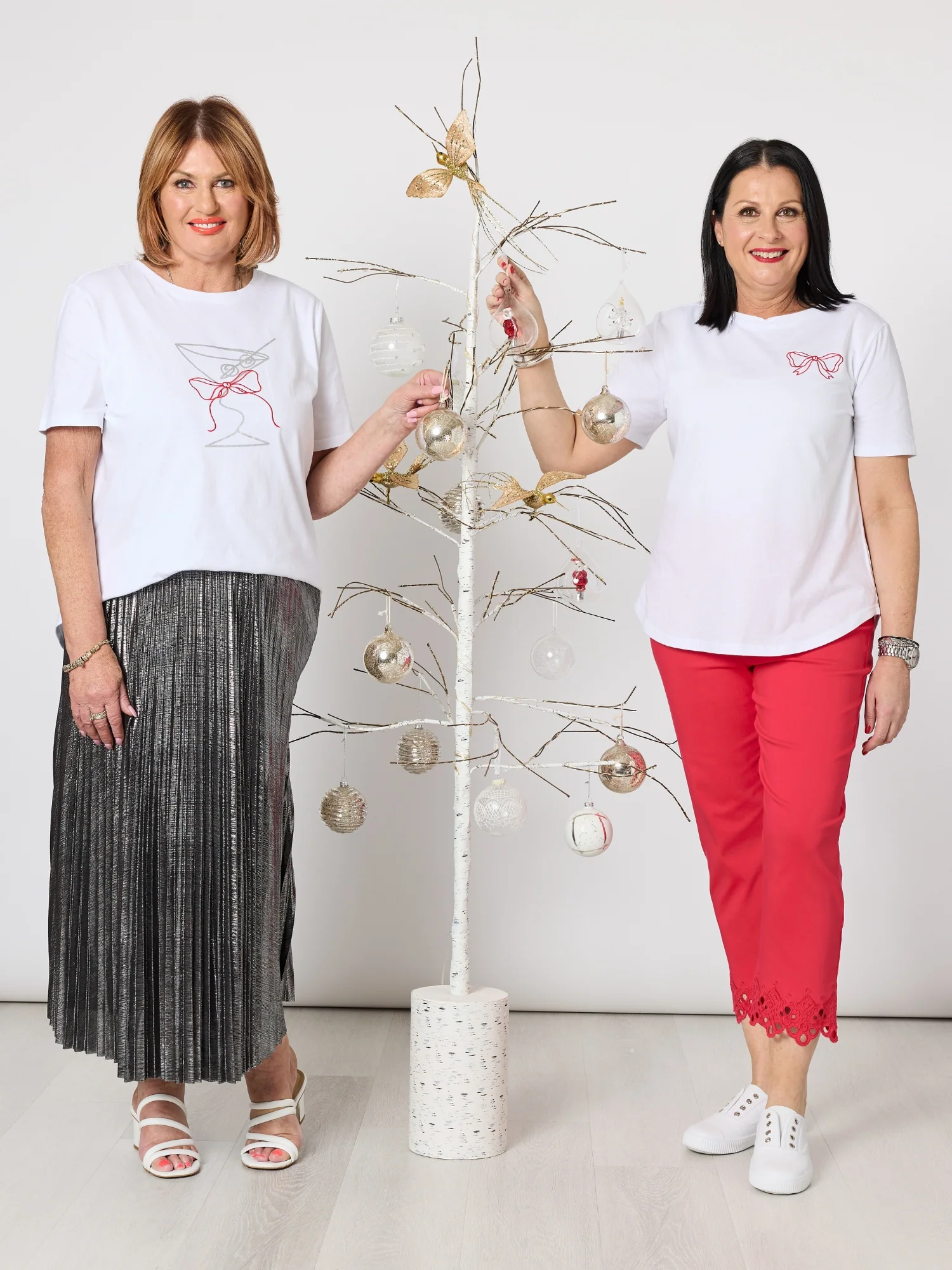 Martini Print Tee - White - Image 11