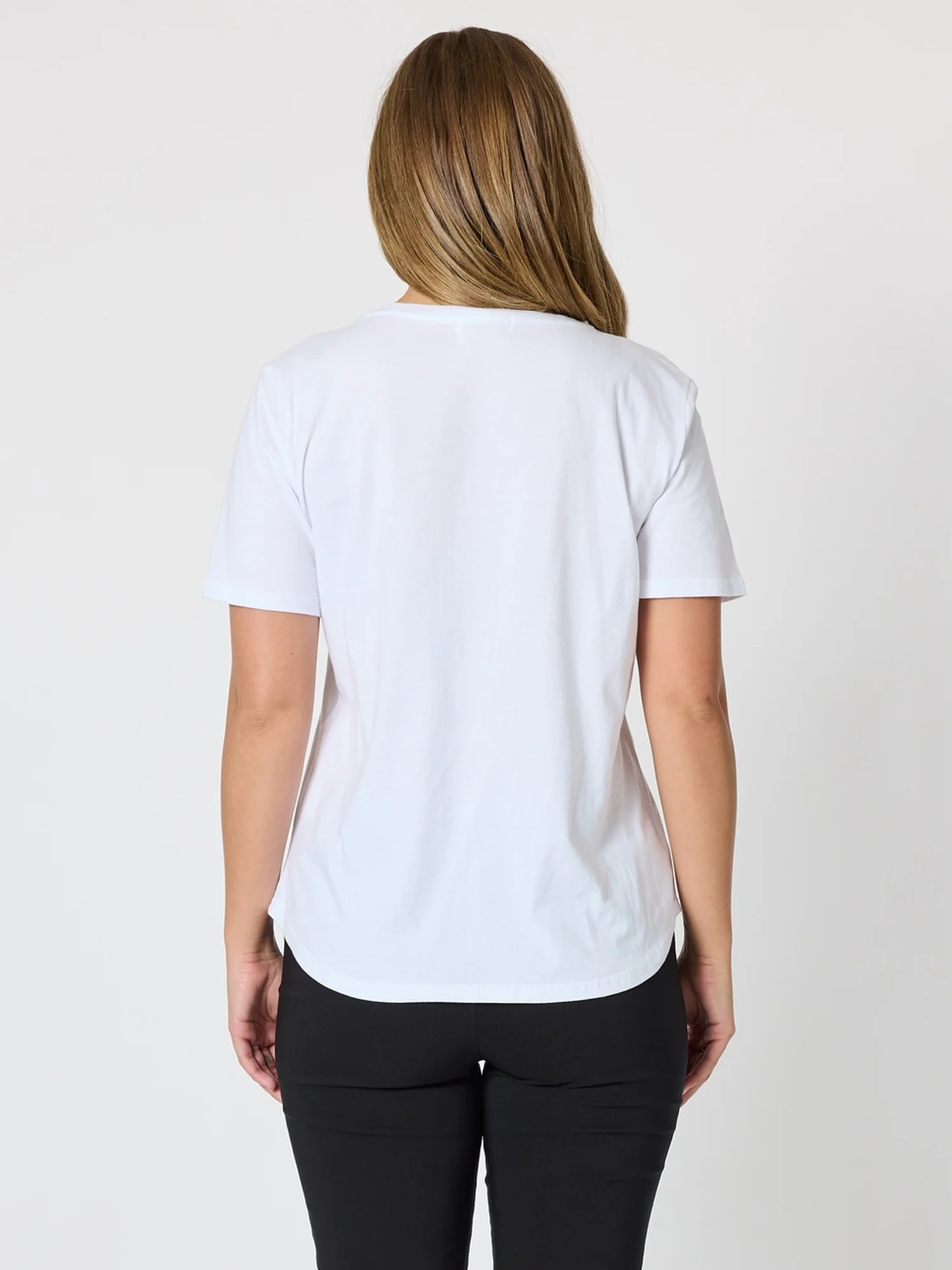 Martini Print Tee - White - Image 7