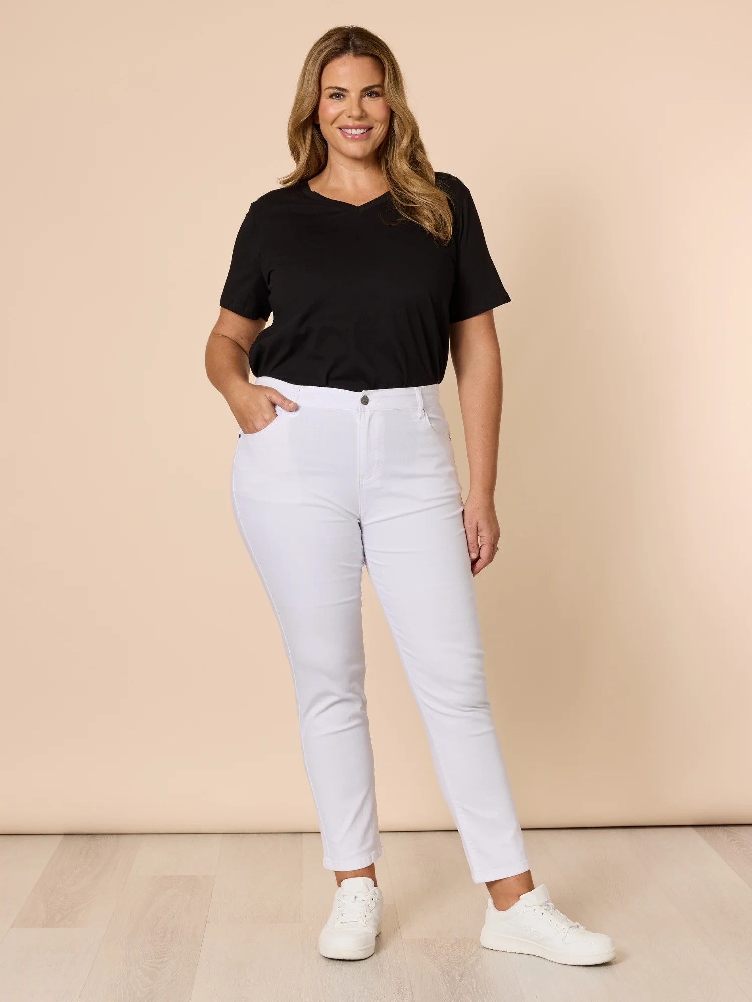 Marvel High Rise Stretch Jean - White - Image 10