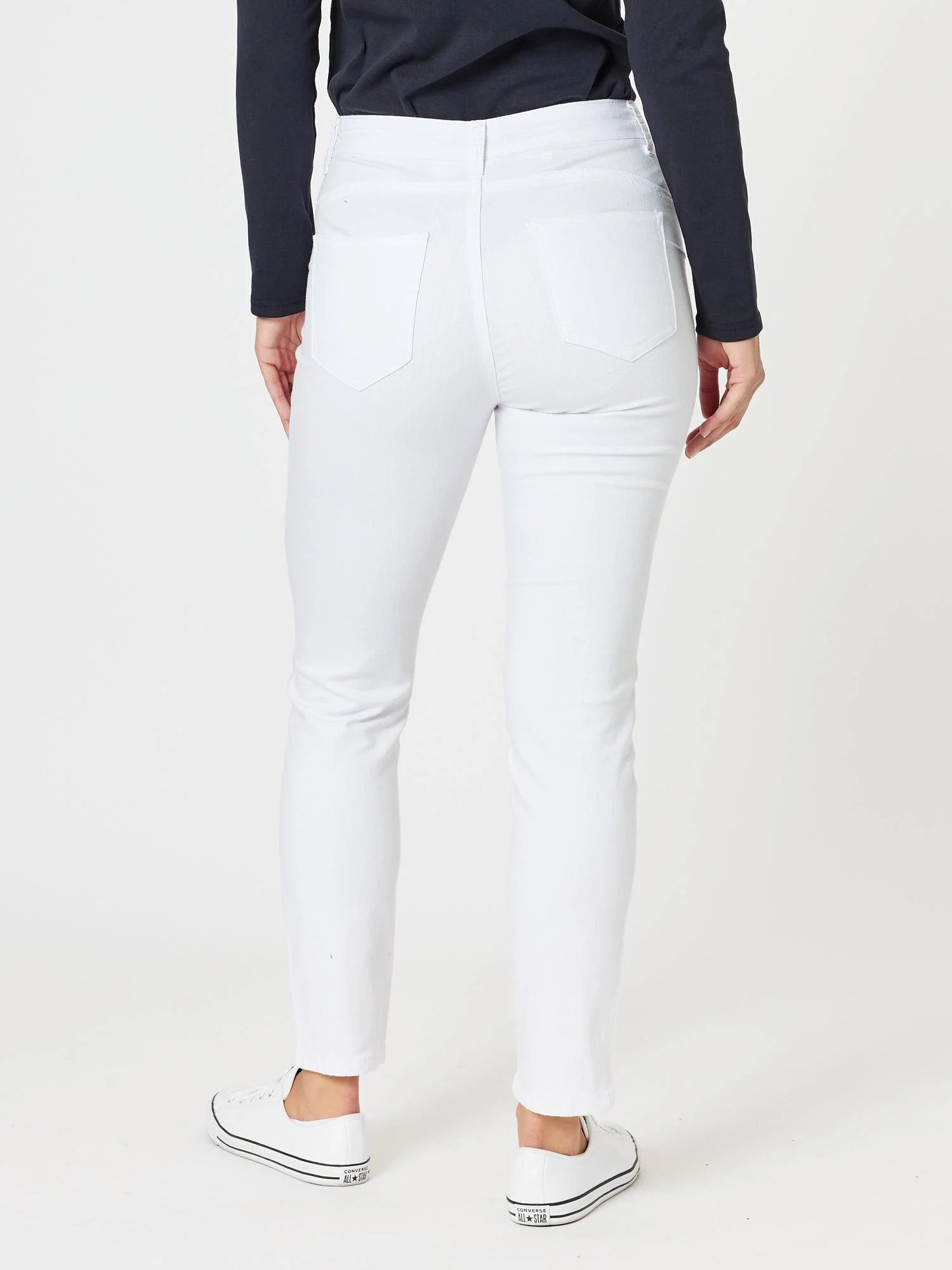 Marvel High Rise Stretch Jean - White - Image 6