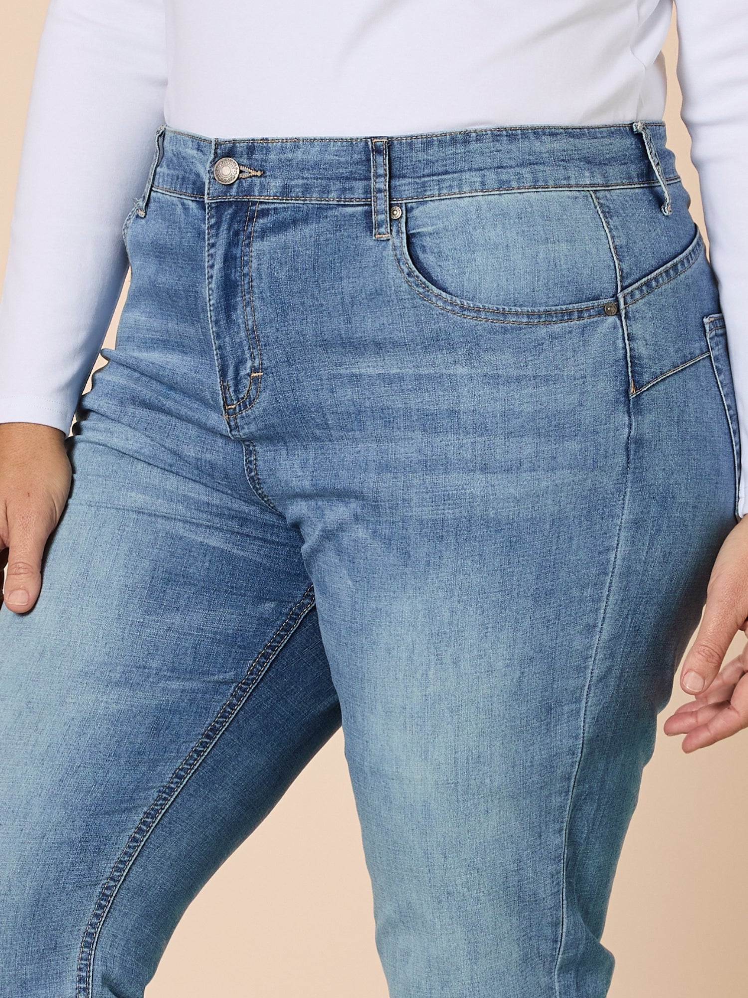 Marvel High Rise Stretch Jean - Denim - Image 5