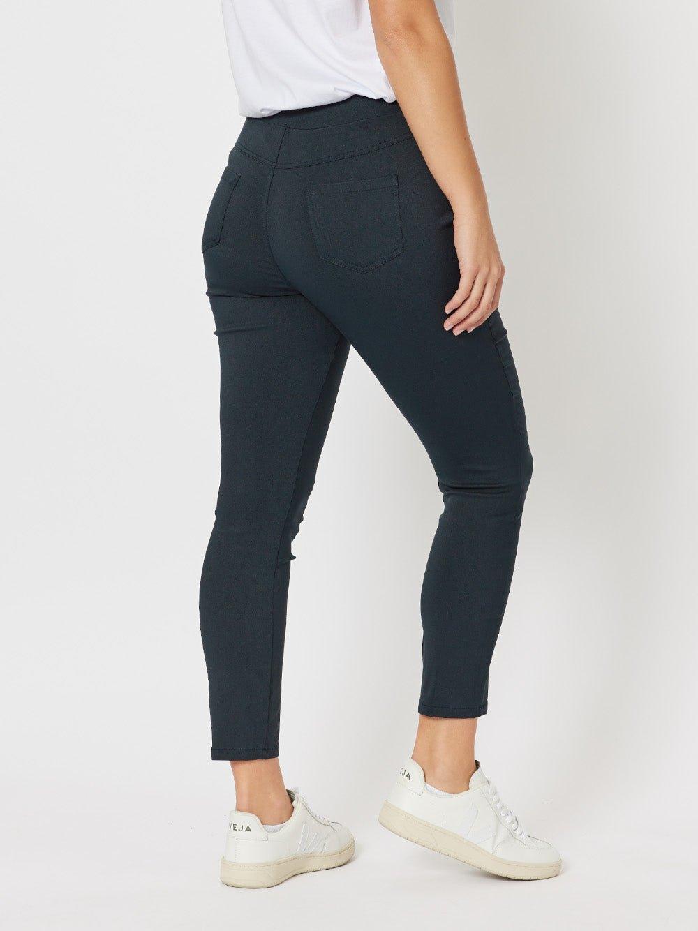Mechanical Stretch Slim Leg Pull On Pant - Midnight - Image 3