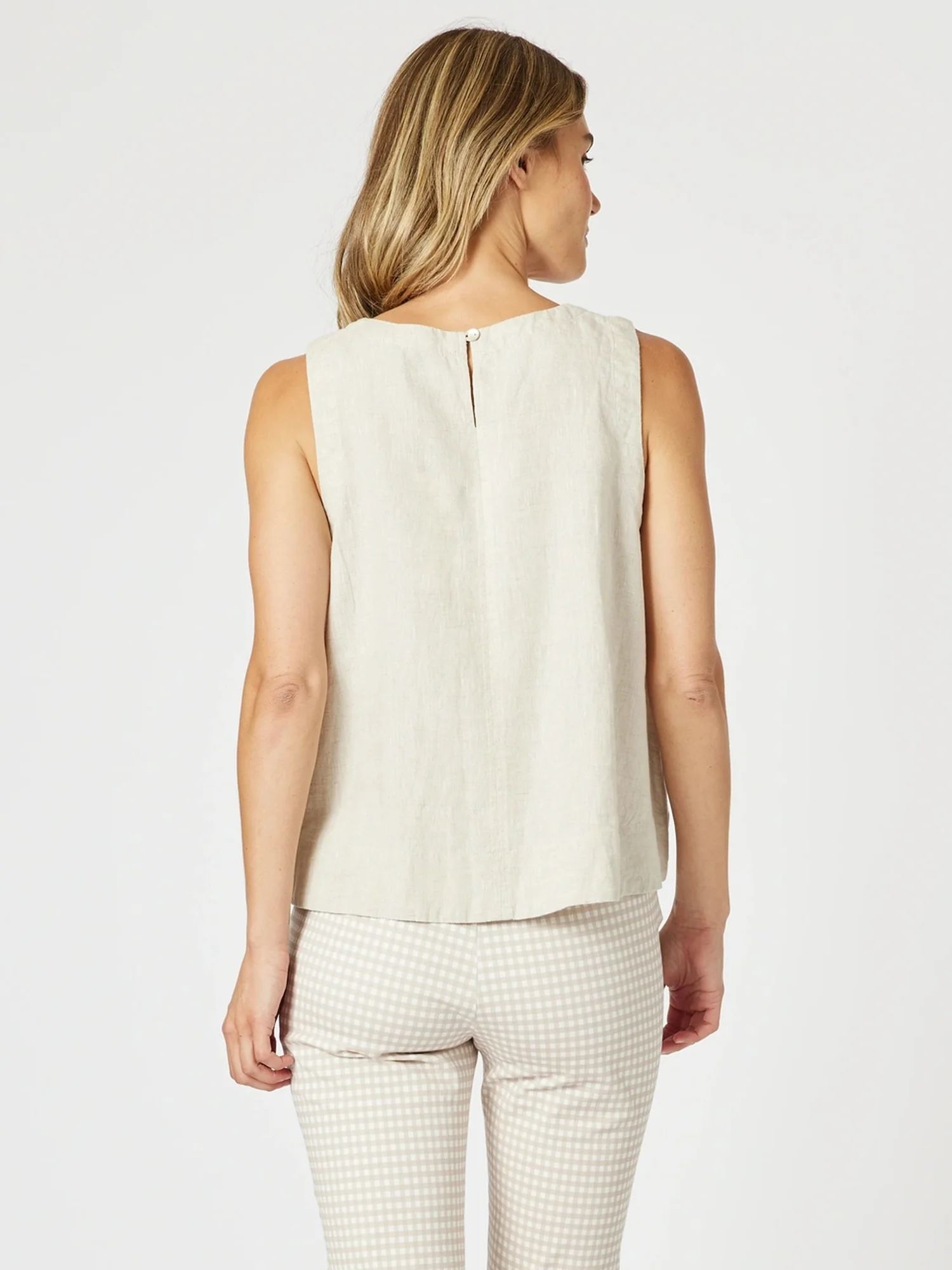Miley Lino Cami - Natural - Image 5