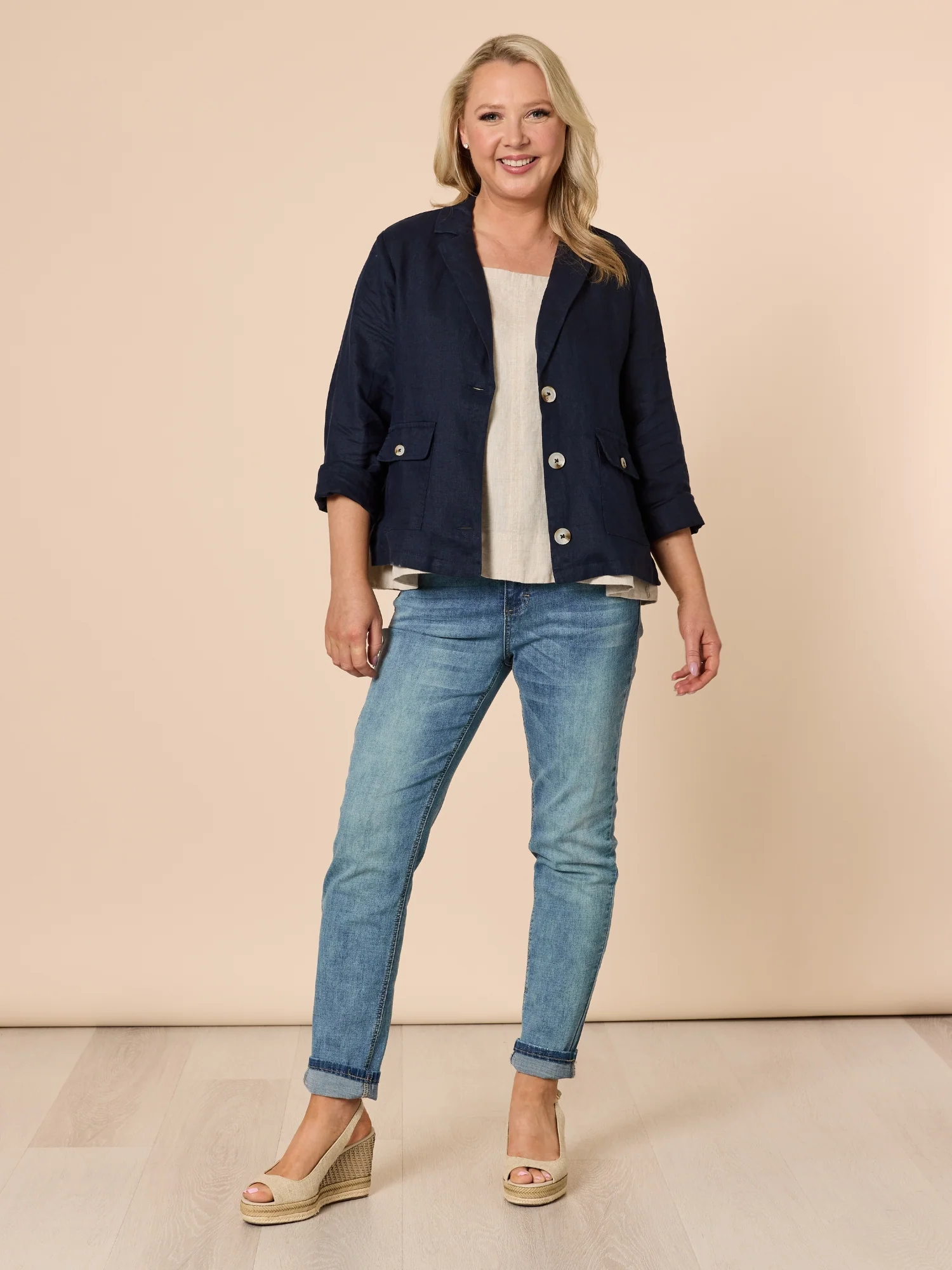 Miley Lino Cami - Natural - Image 7