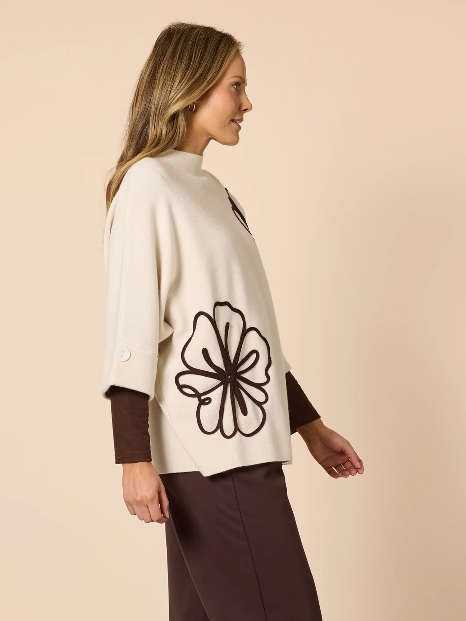Mimosa Floral Knit - Natural - Image 4