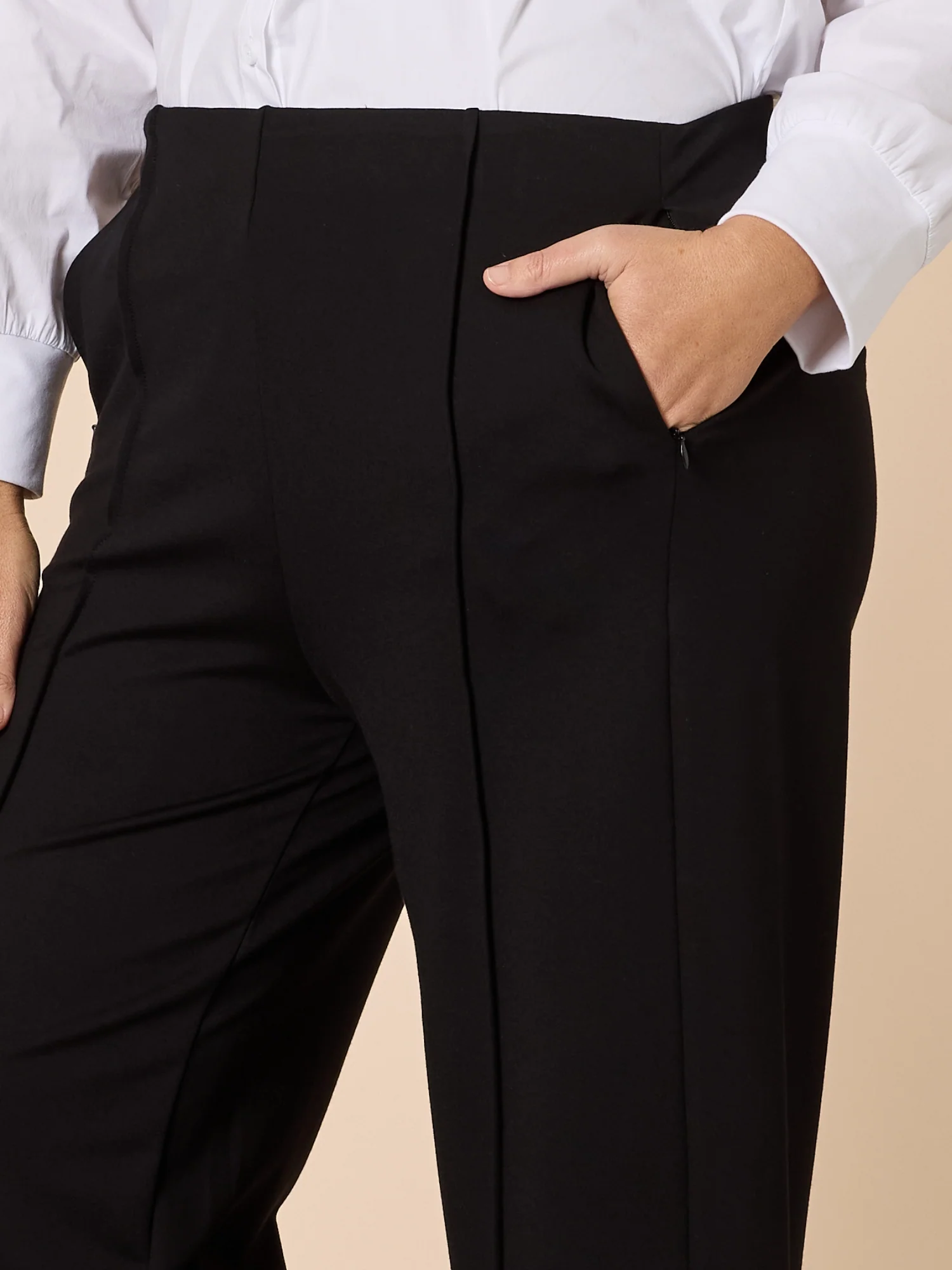 Miranda Wide Leg Pant - Black - Image 5