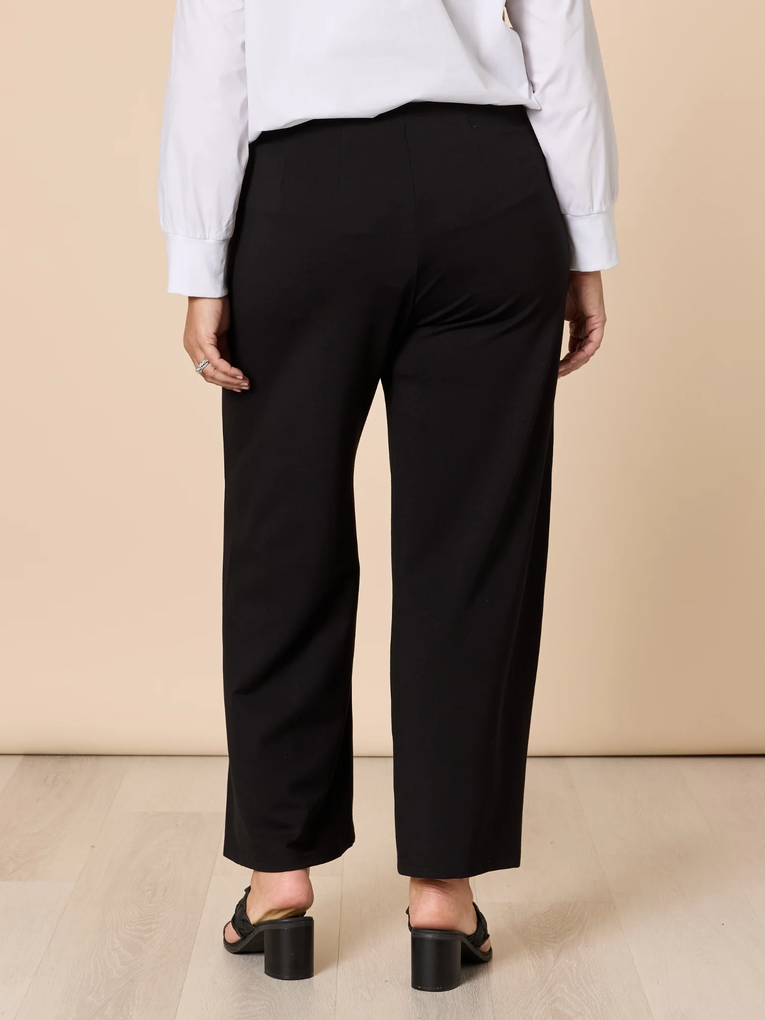 Miranda Wide Leg Pant - Black - Image 9