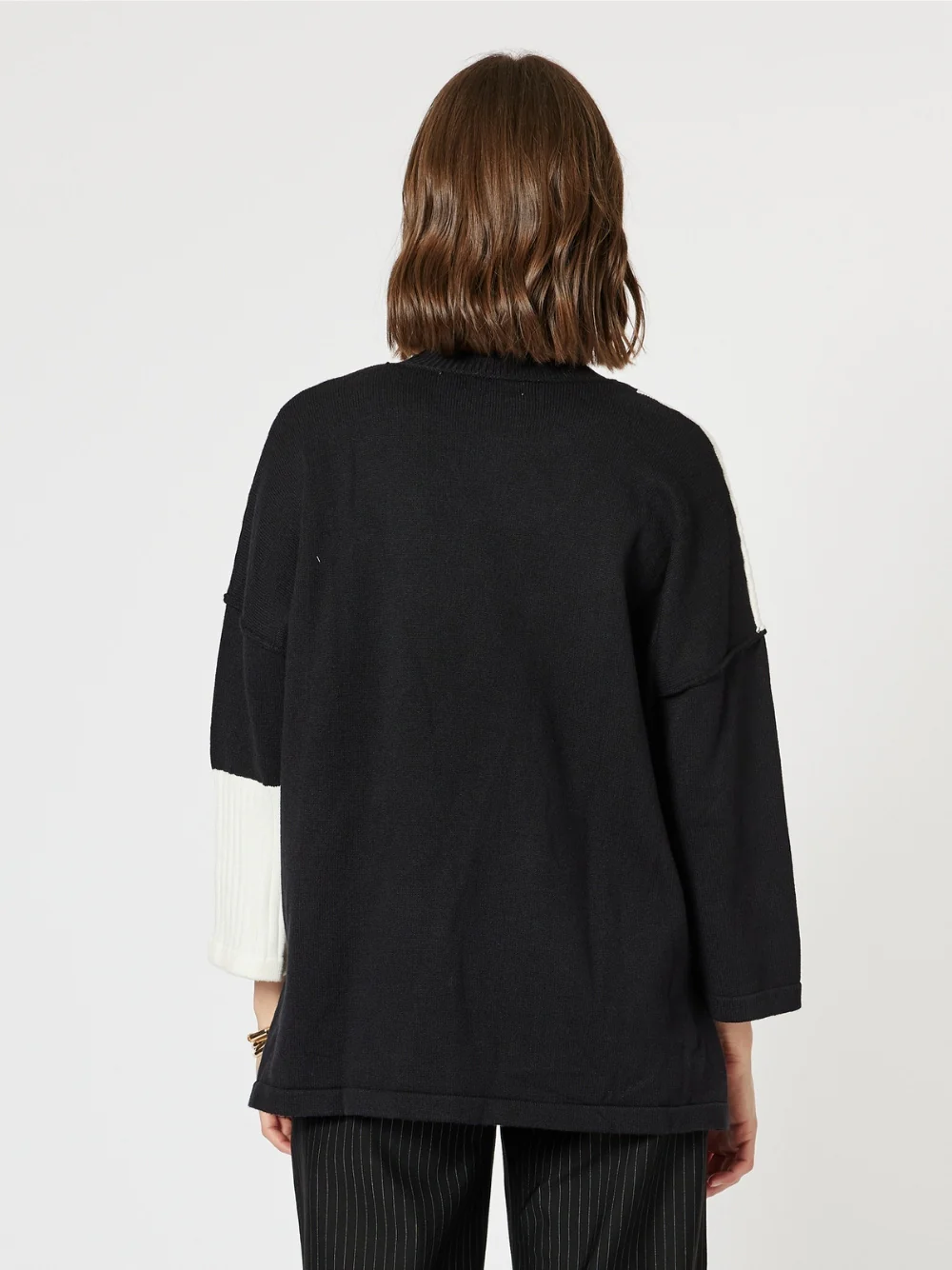 Mode Splice Knit - Black/Ivory - Image 3