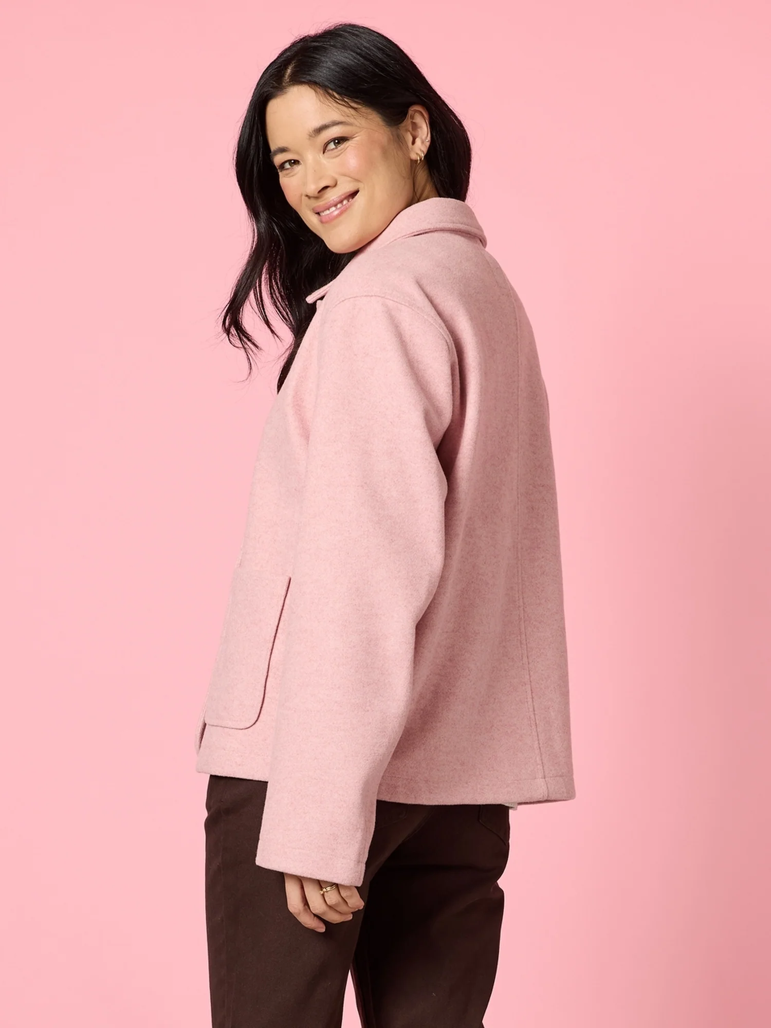 Montana Car Coat - Blush - Image 3