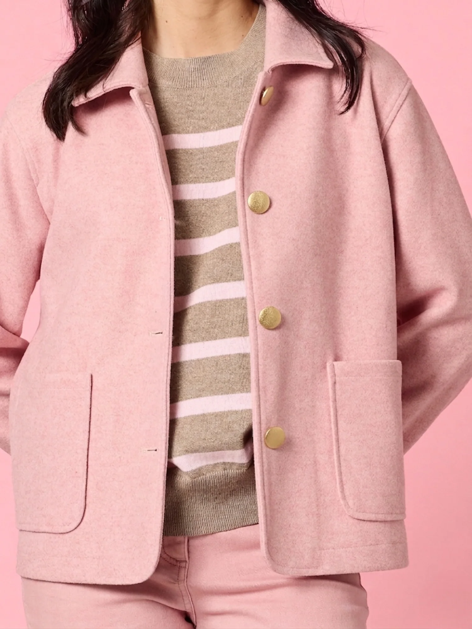 Montana Car Coat - Blush - Image 4