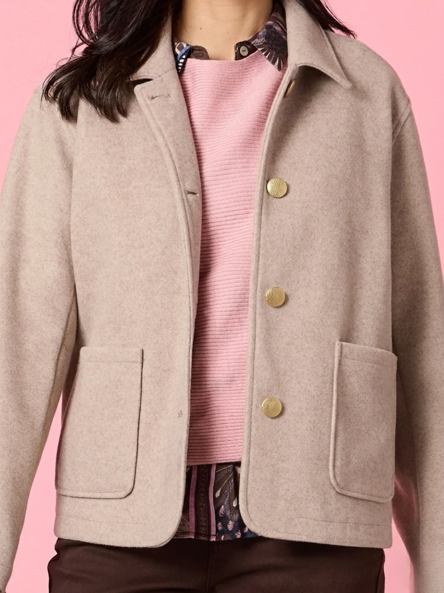 Montana Car Coat - Latte - Image 4