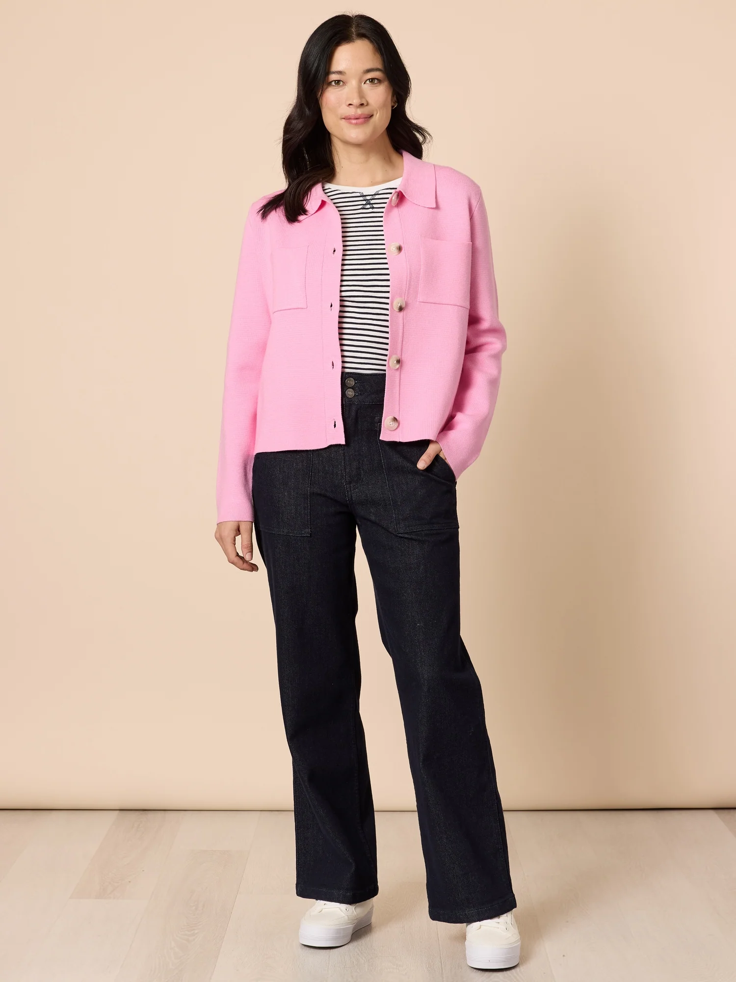 Montana Knit Cardigan - Pink - Image 2