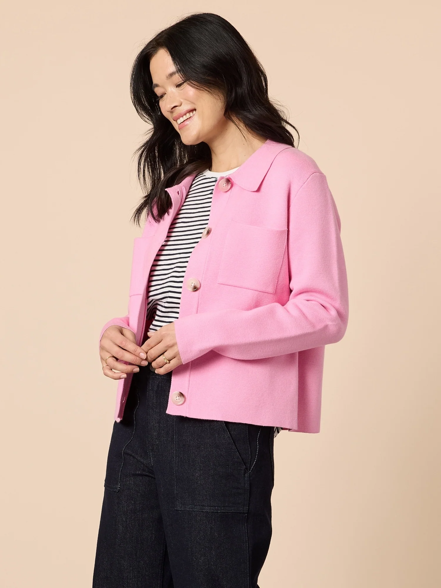 Montana Knit Cardigan - Pink - Image 3