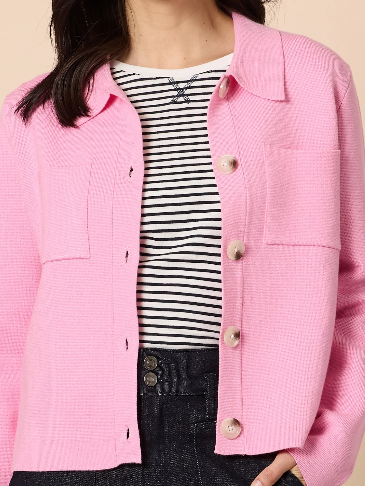 Montana Knit Cardigan - Pink - Image 5