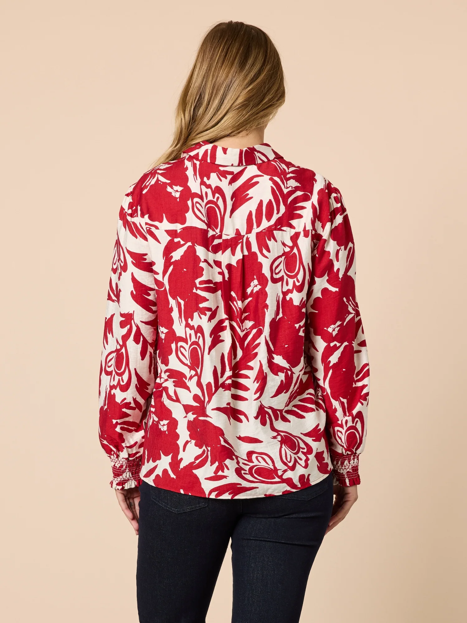 Moulin Rouge Floral Print Shirt - Red - Image 4